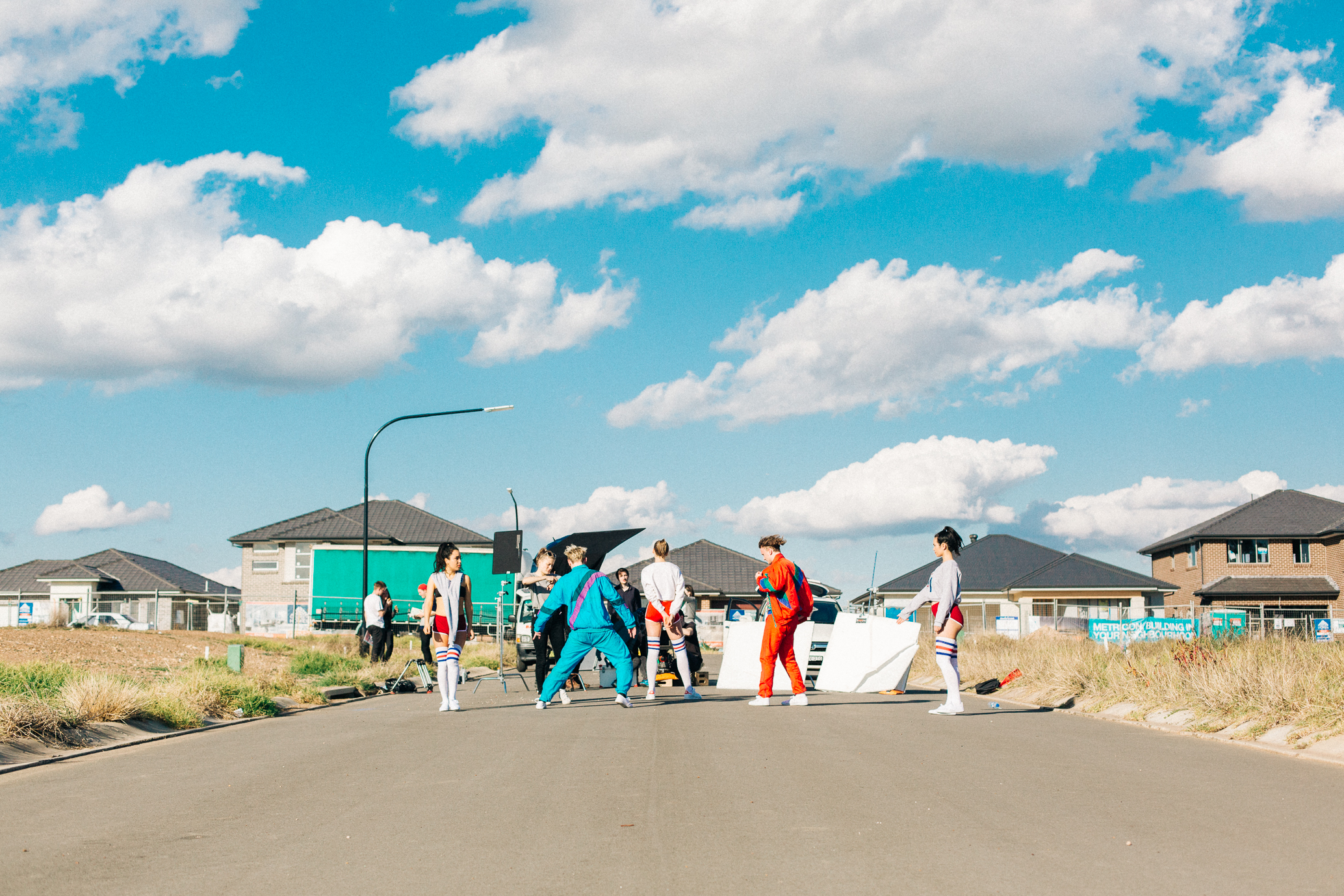 09.08.2015 Shooting BTS photos and video on the new Cosmo's Midnight video. More coming on the release of the video.
