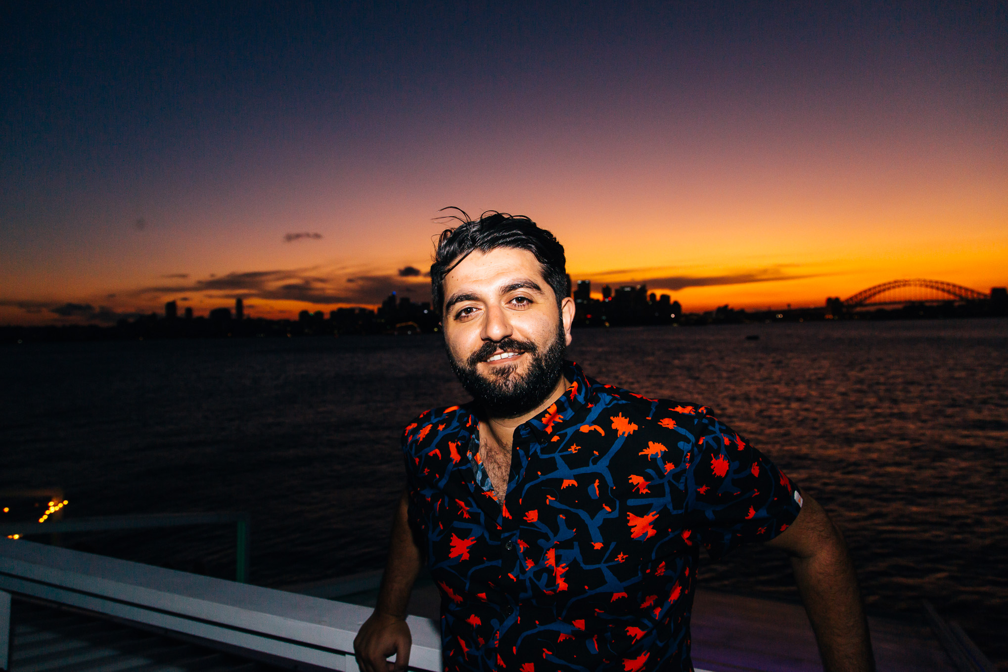 12.02.2016 Shooting some stuff for Motez - here he is before playing at The Island.