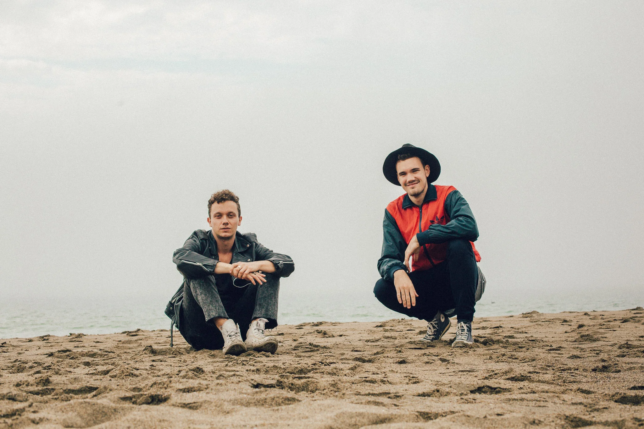 08.04.2016 Cam & I at Baker Beach in the complete fog. Classic San Francisco.