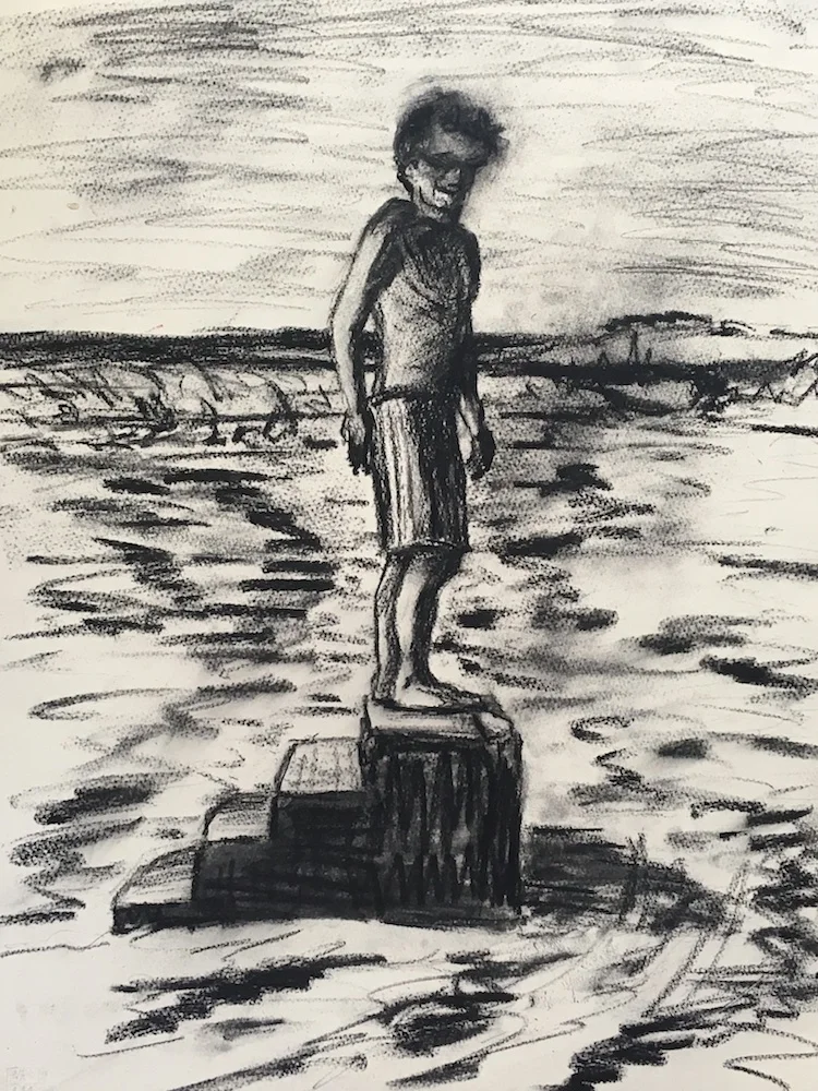 Study for Steps painting