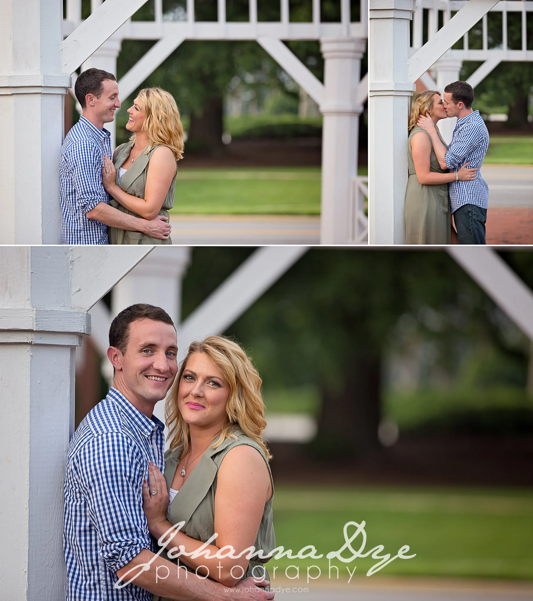 Engagement Photography at the FTCC Rose Garden in Fayetteville North Carolina