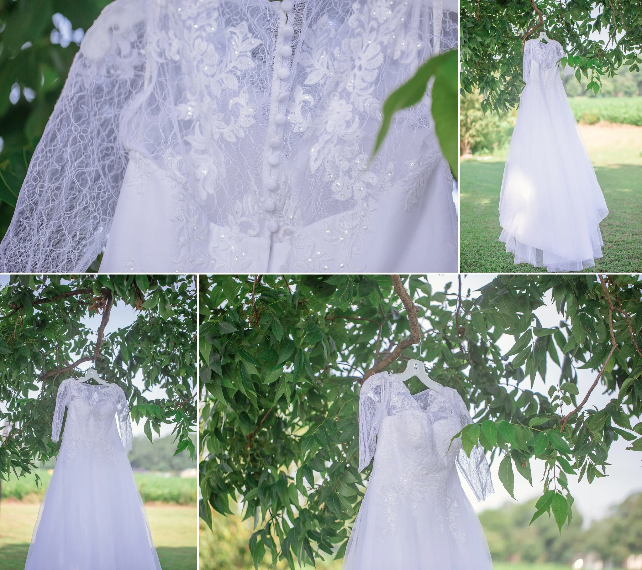 Davids Bridal Lace Wedding Dress St Pauls North Carolina Wedding Photography