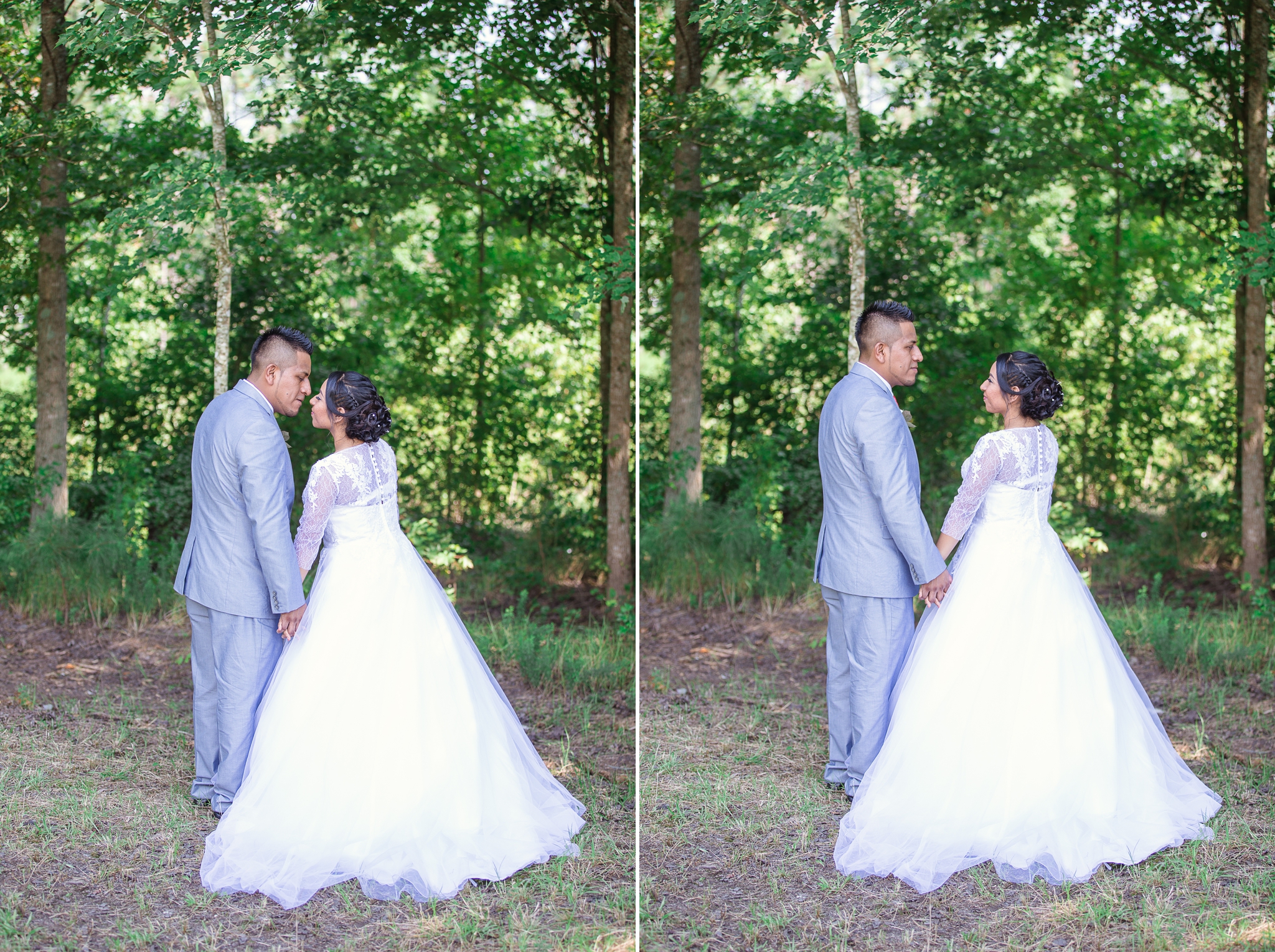 Bride and Groom Portrait St Pauls North Carolina Wedding Photography