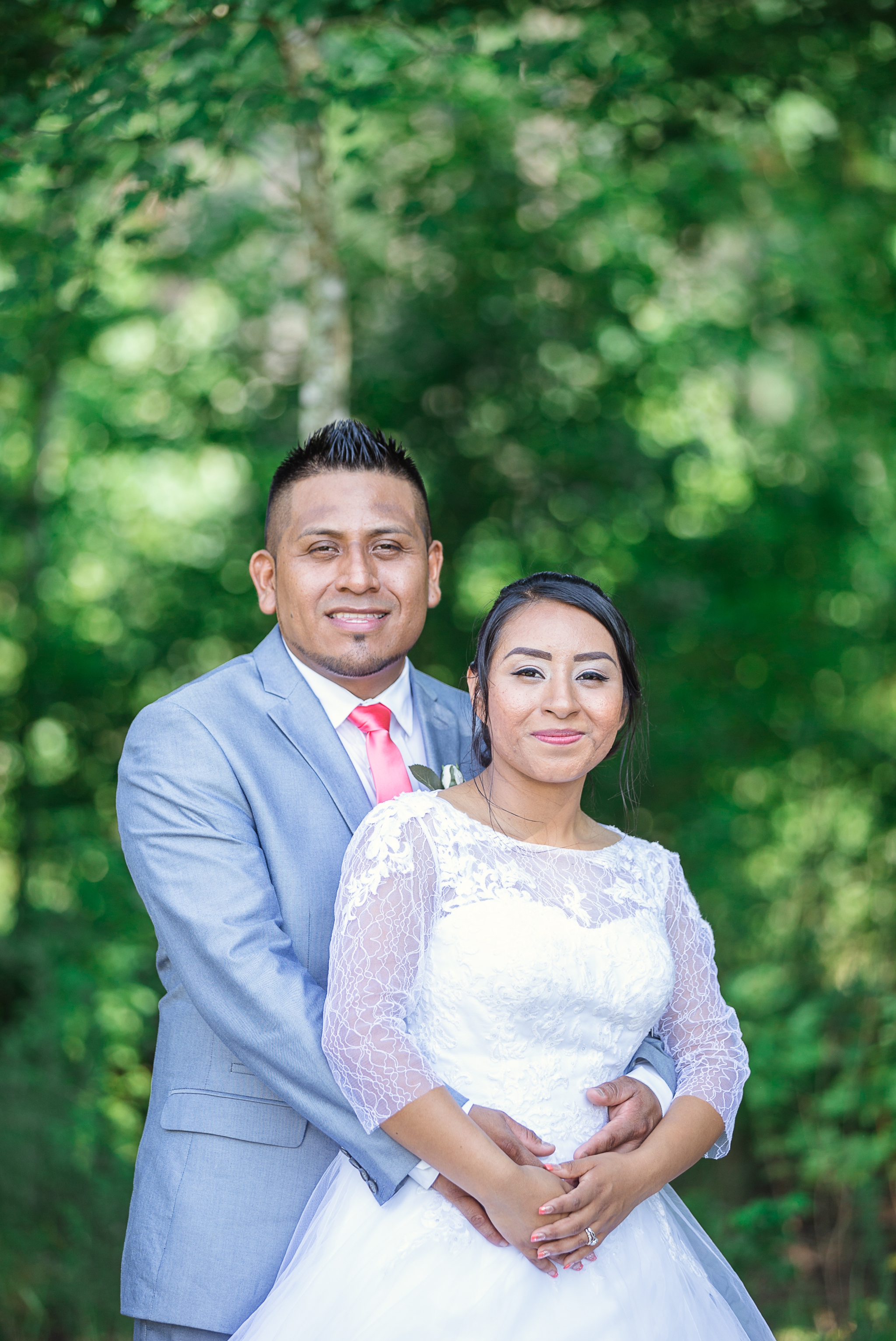 Bride and Groom Portrait St Pauls North Carolina Wedding Photography