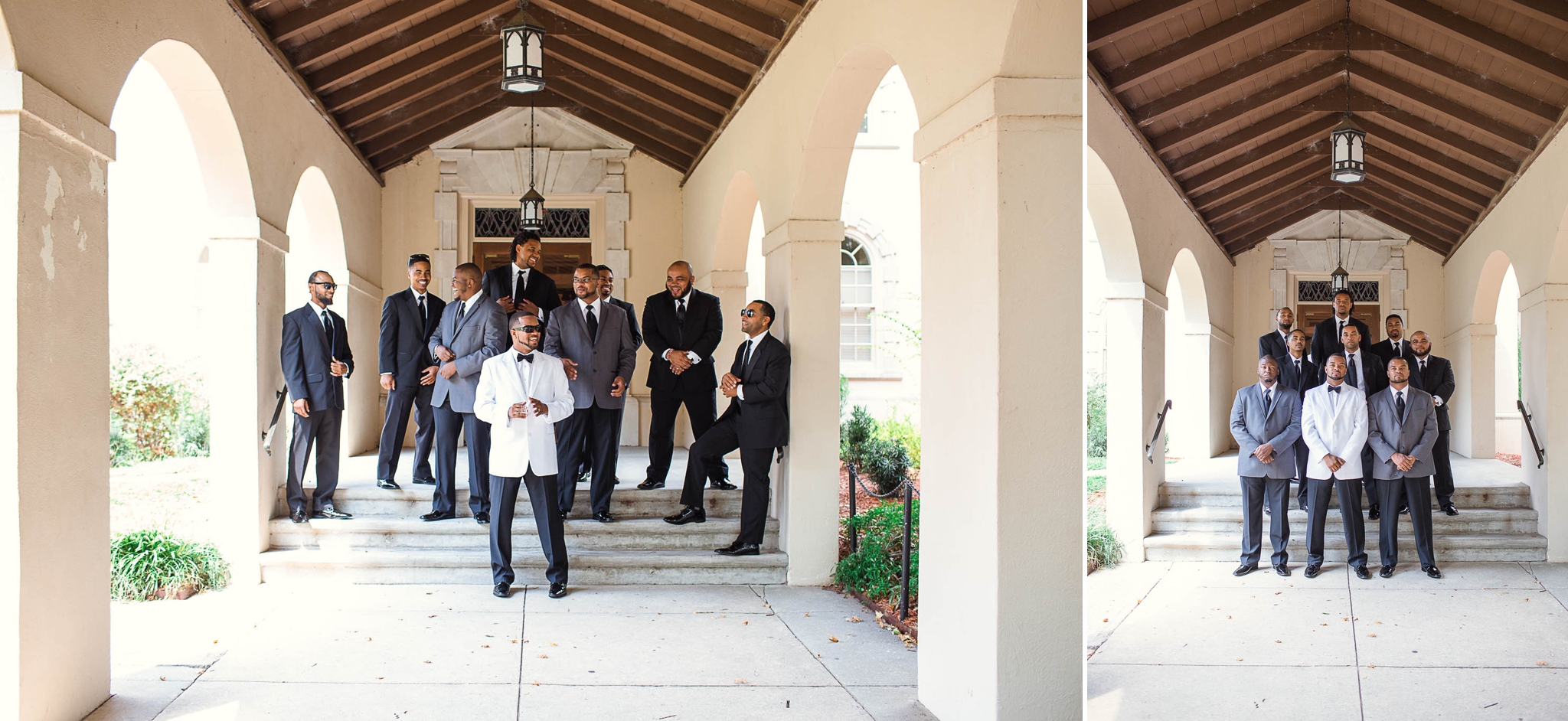 Groom & Groomsmen wedding photography in fayetteville north carolina
