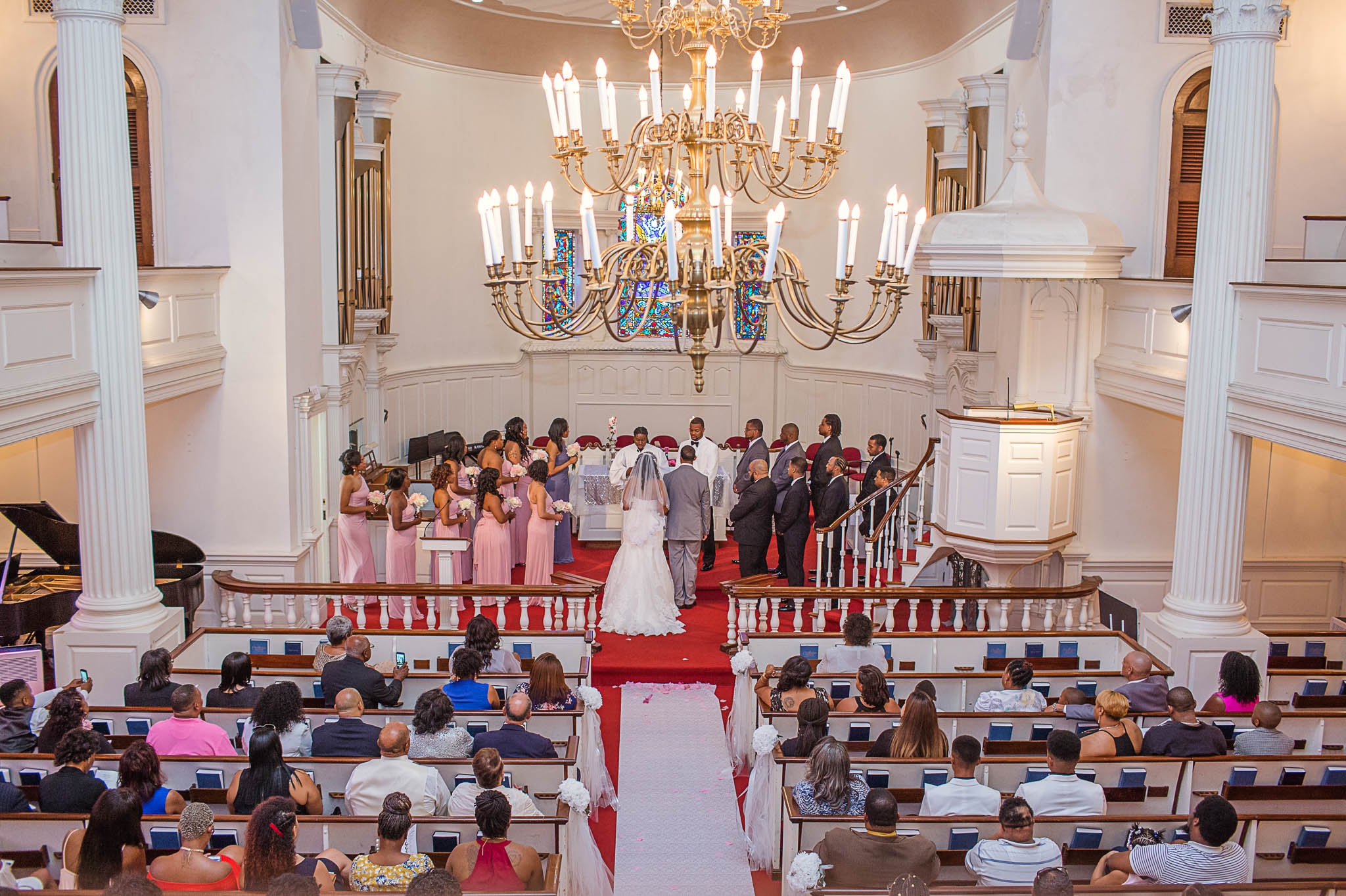 Wedding at Fort Bragg Main Post Chapel