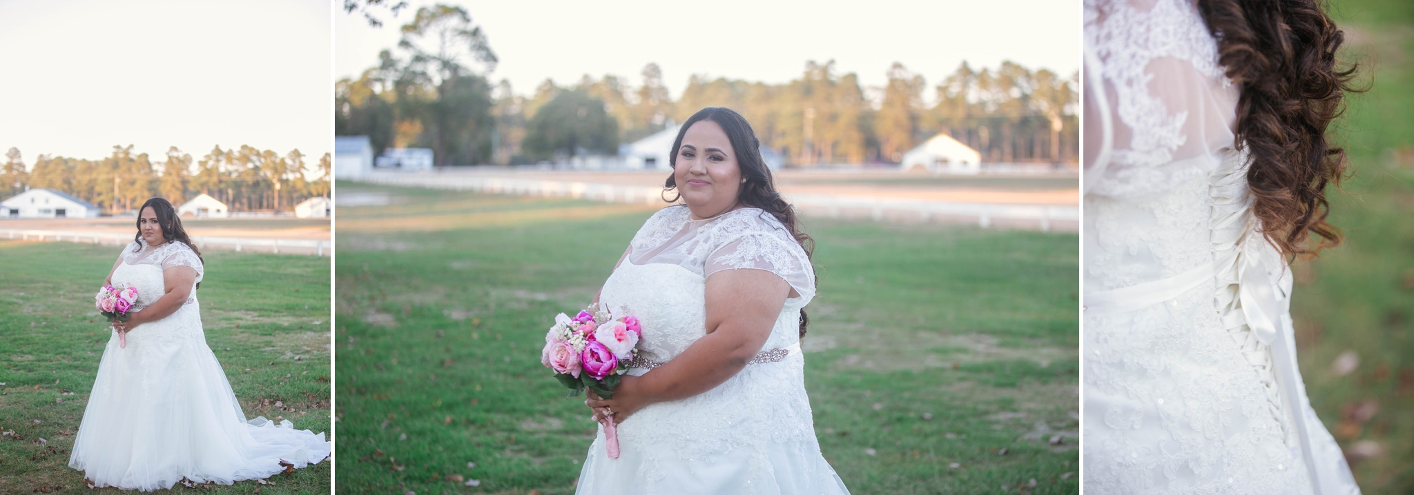 Wedding photography at the fair barn in pinehurst north carolina