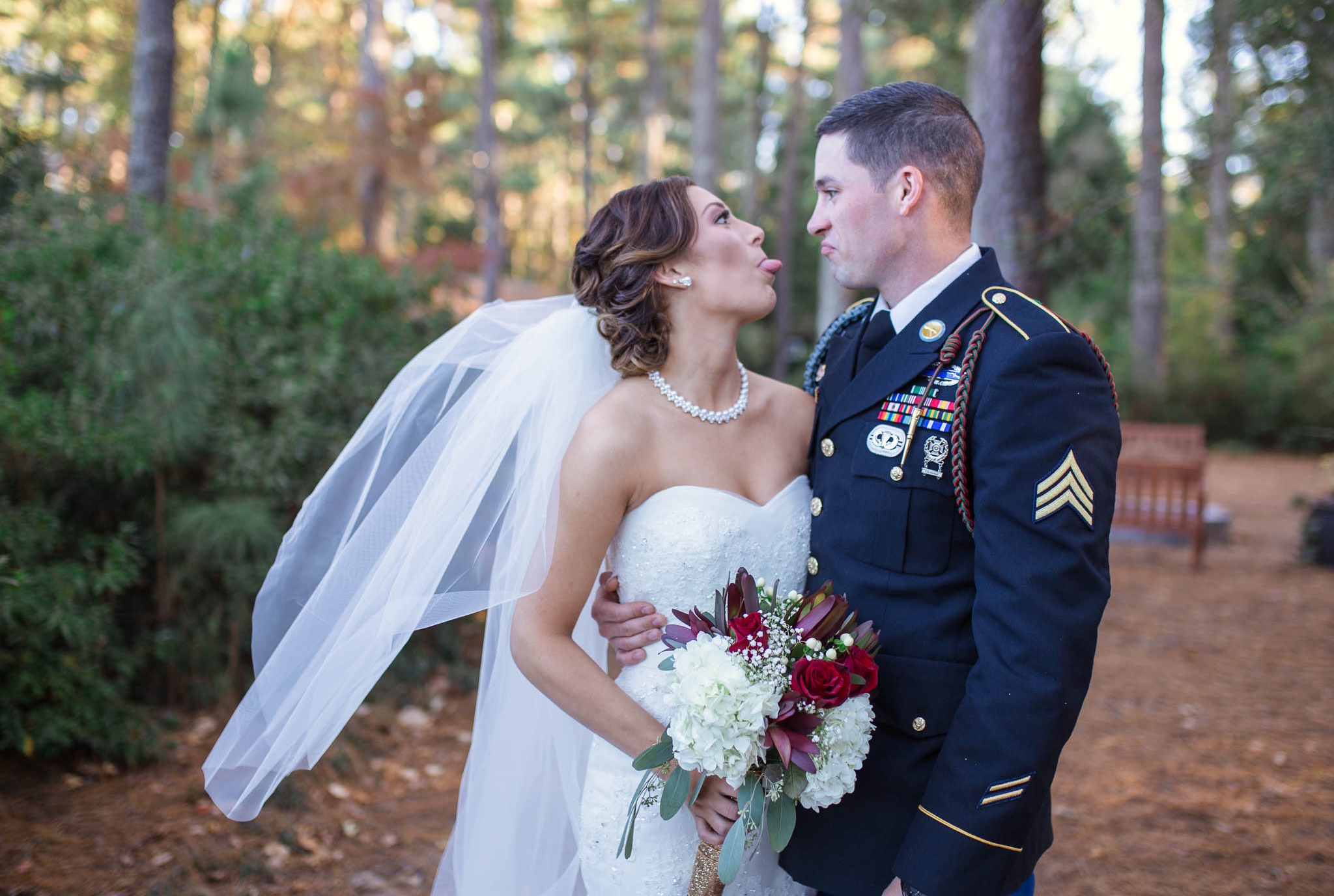 Wedding Photography at the Cape Fear Botanical Garden in Fayetteville North Carolina