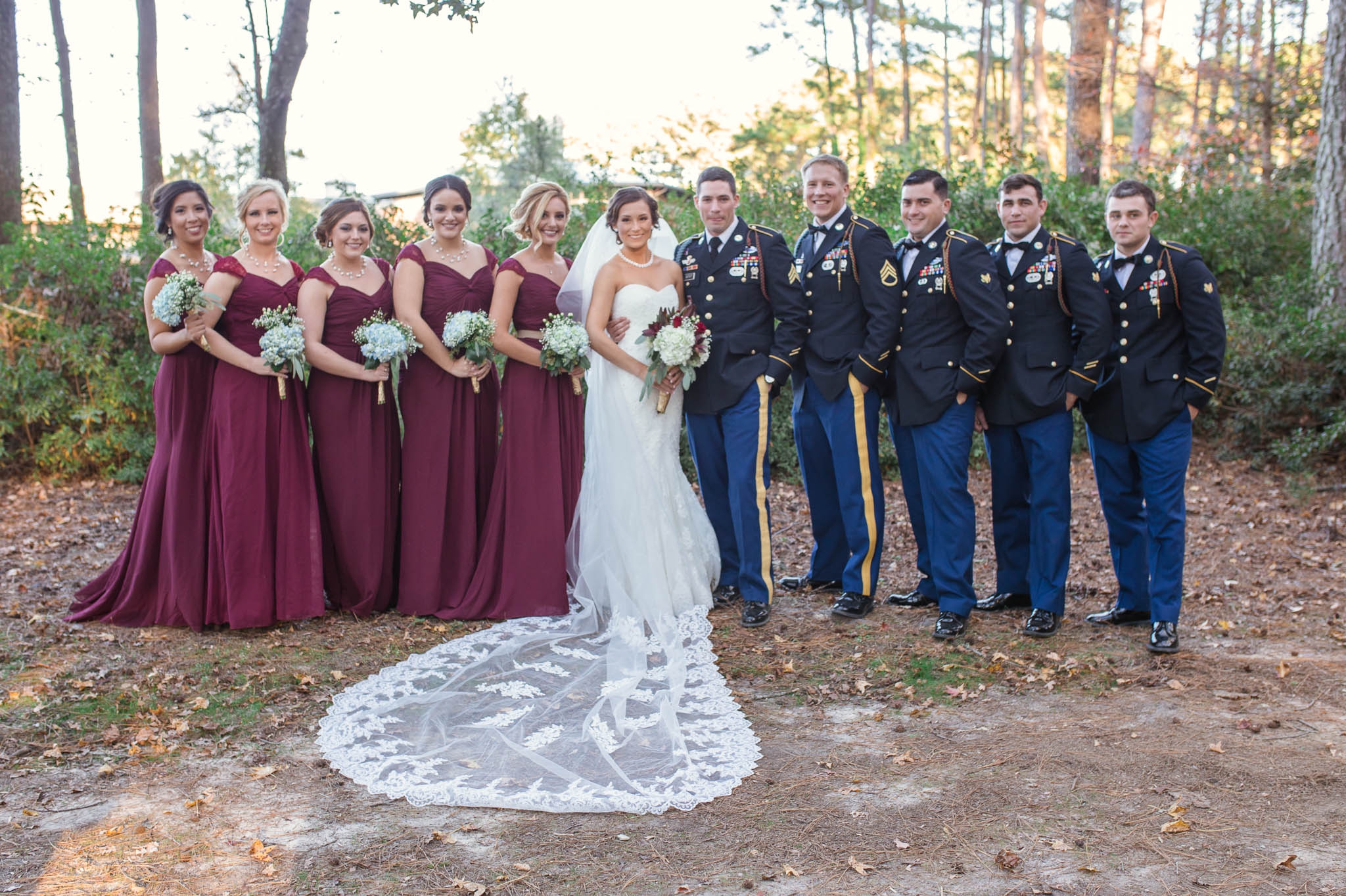 Wedding Photography at the Cape Fear Botanical Garden in Fayetteville North Carolina