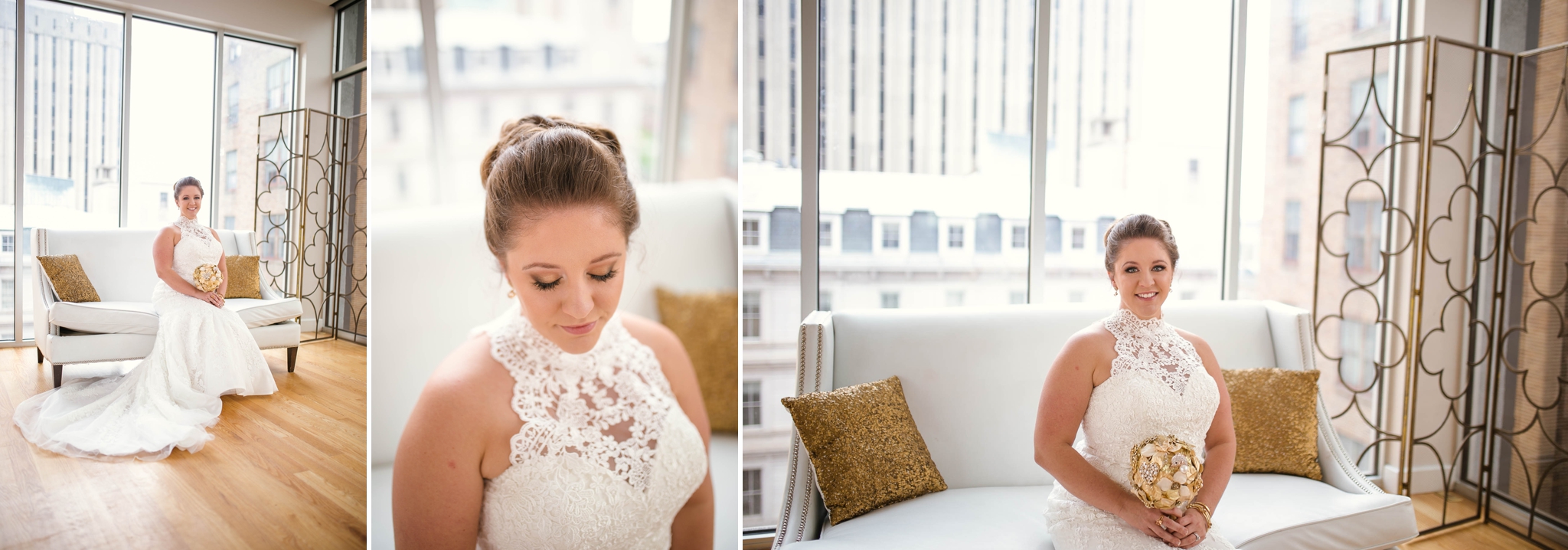 Bridal Photography Session at the Glass Box in Raleigh North Carolina