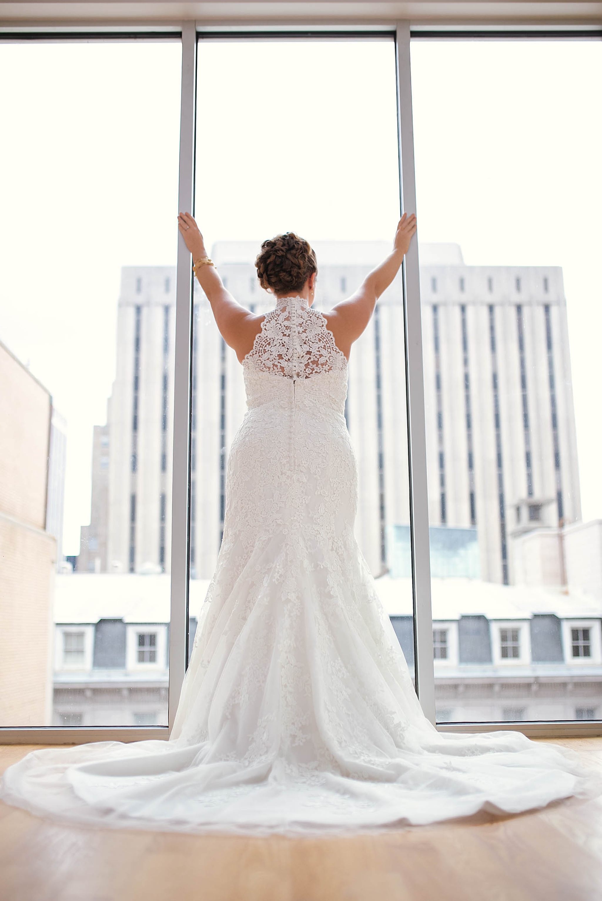Bridal Photography Session at the Glass Box in Raleigh North Carolina