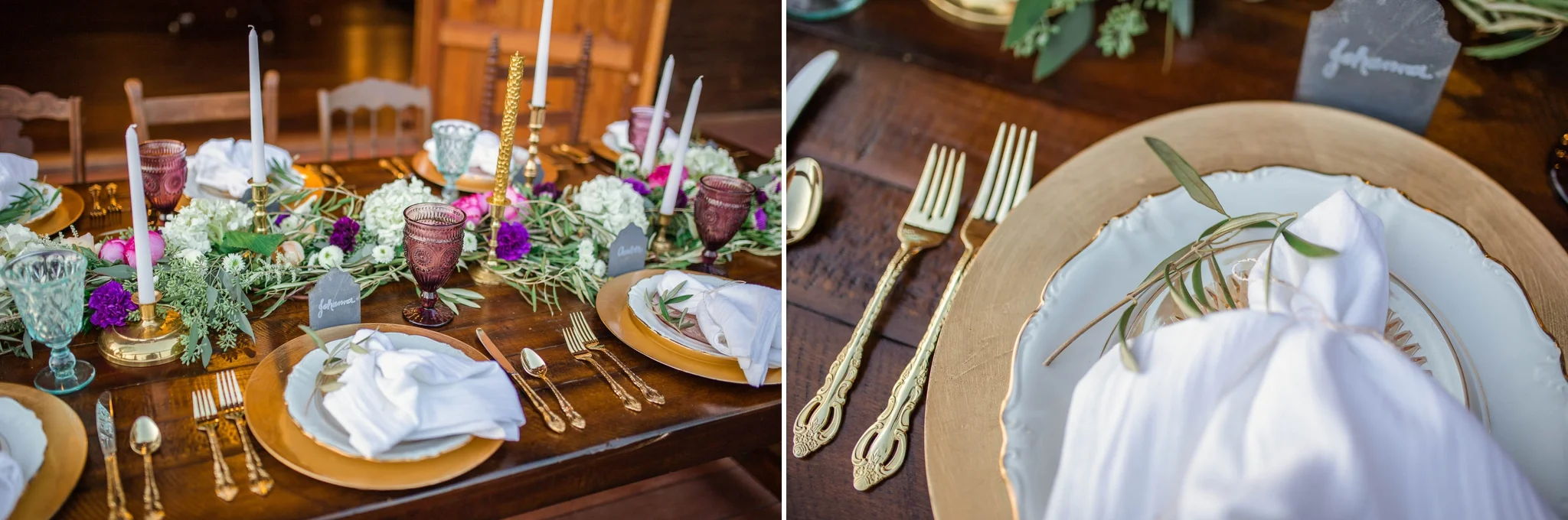 Wedding Table scape details inspiration - the barn at valhalla in chapel hill, nc - raleigh, north carolina photographer