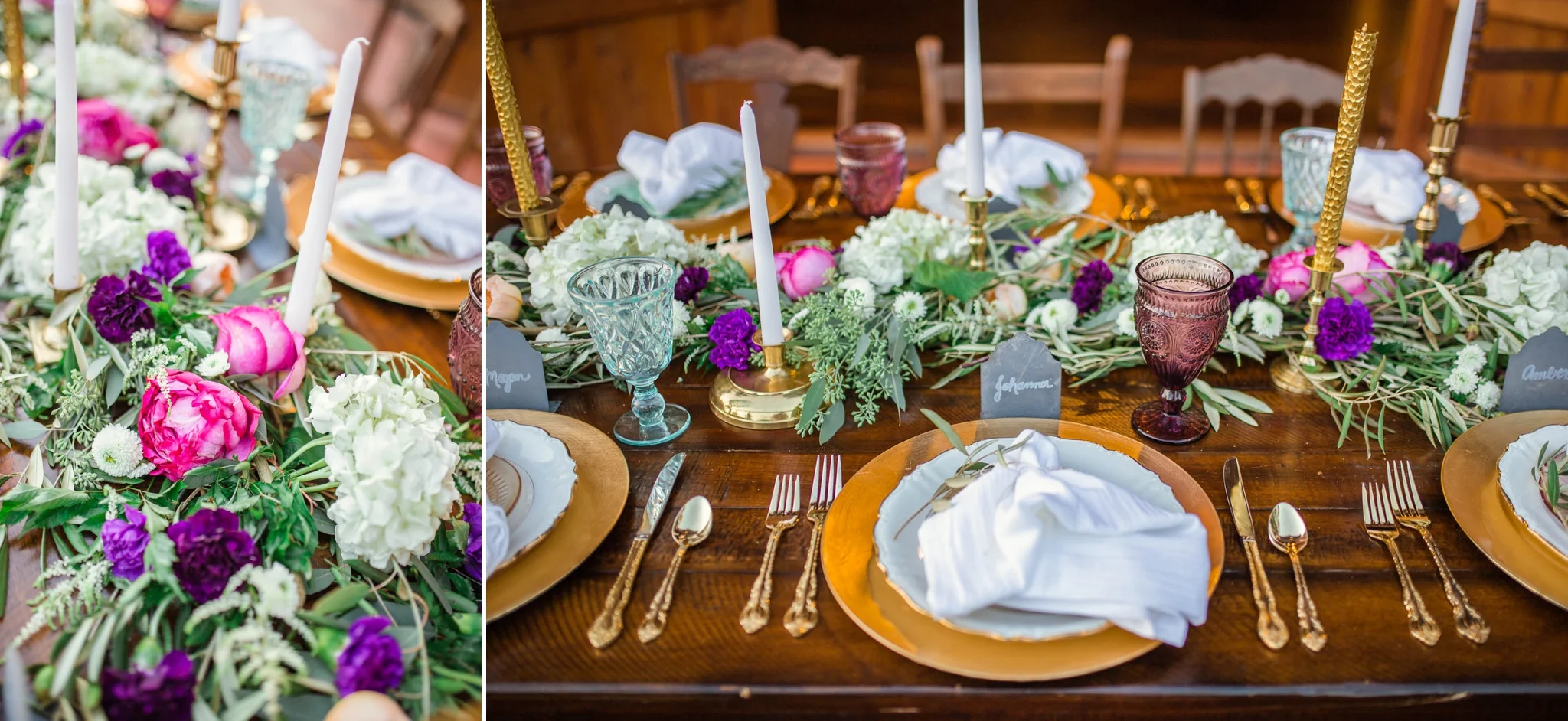 Wedding Table scape details inspiration - the barn at valhalla in chapel hill, nc - raleigh, north carolina photographer