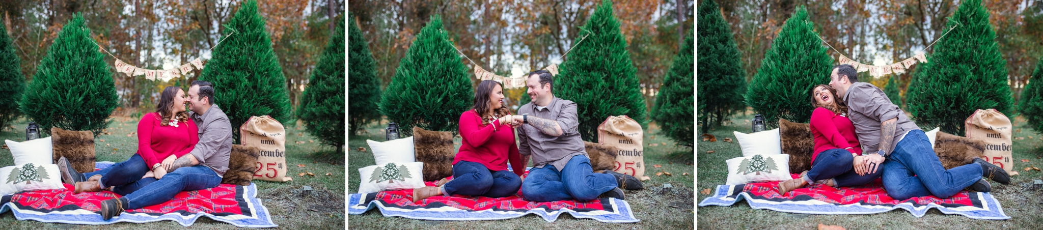 Christmas Engagement Photography in Fayetteville North Carolina