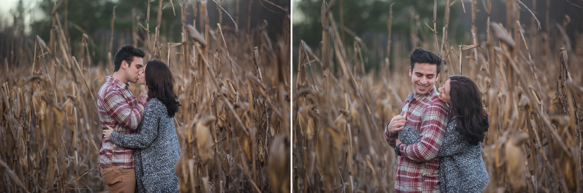 Fayetteville North Carolina Engagement Photographer - Rustic Cornfield Engagement Session - Mike and Jessica