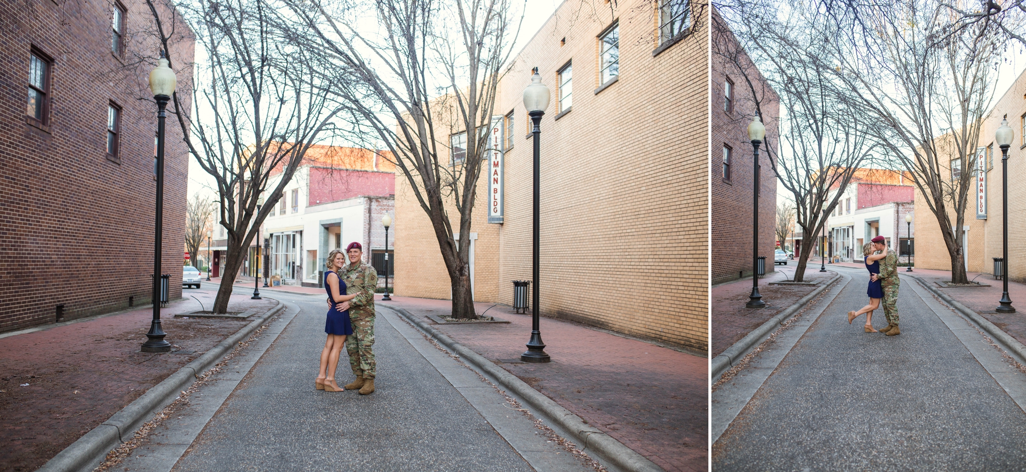 Engagement Photography Session in Downtown Fayetteville North Carolina