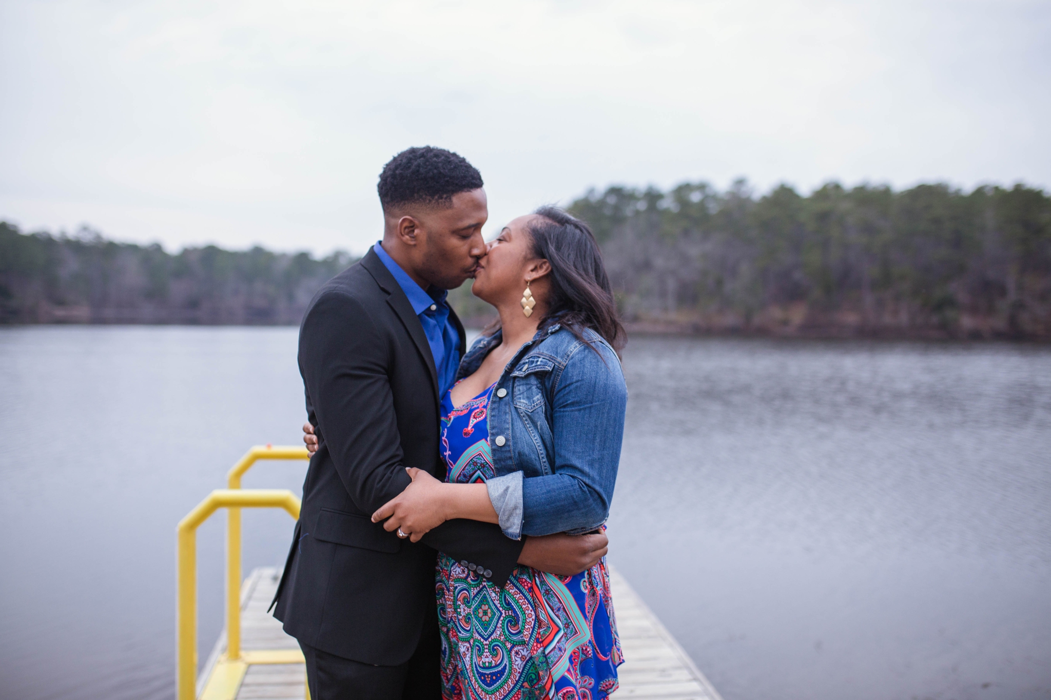Surprise Proposal at Lake Rim - Fayetteville North Carolina Engagement Photographer