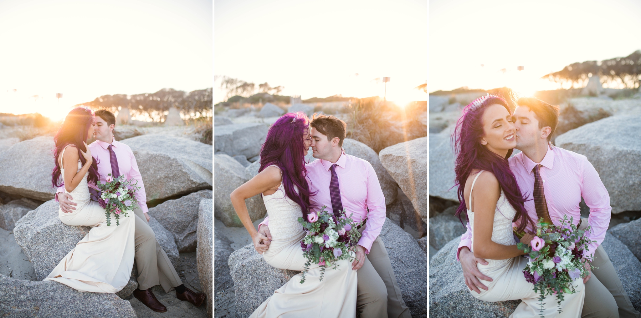Kure Beach Wilmington North Carolina Wedding Photography - Mermaid inspired - Johanna Dye