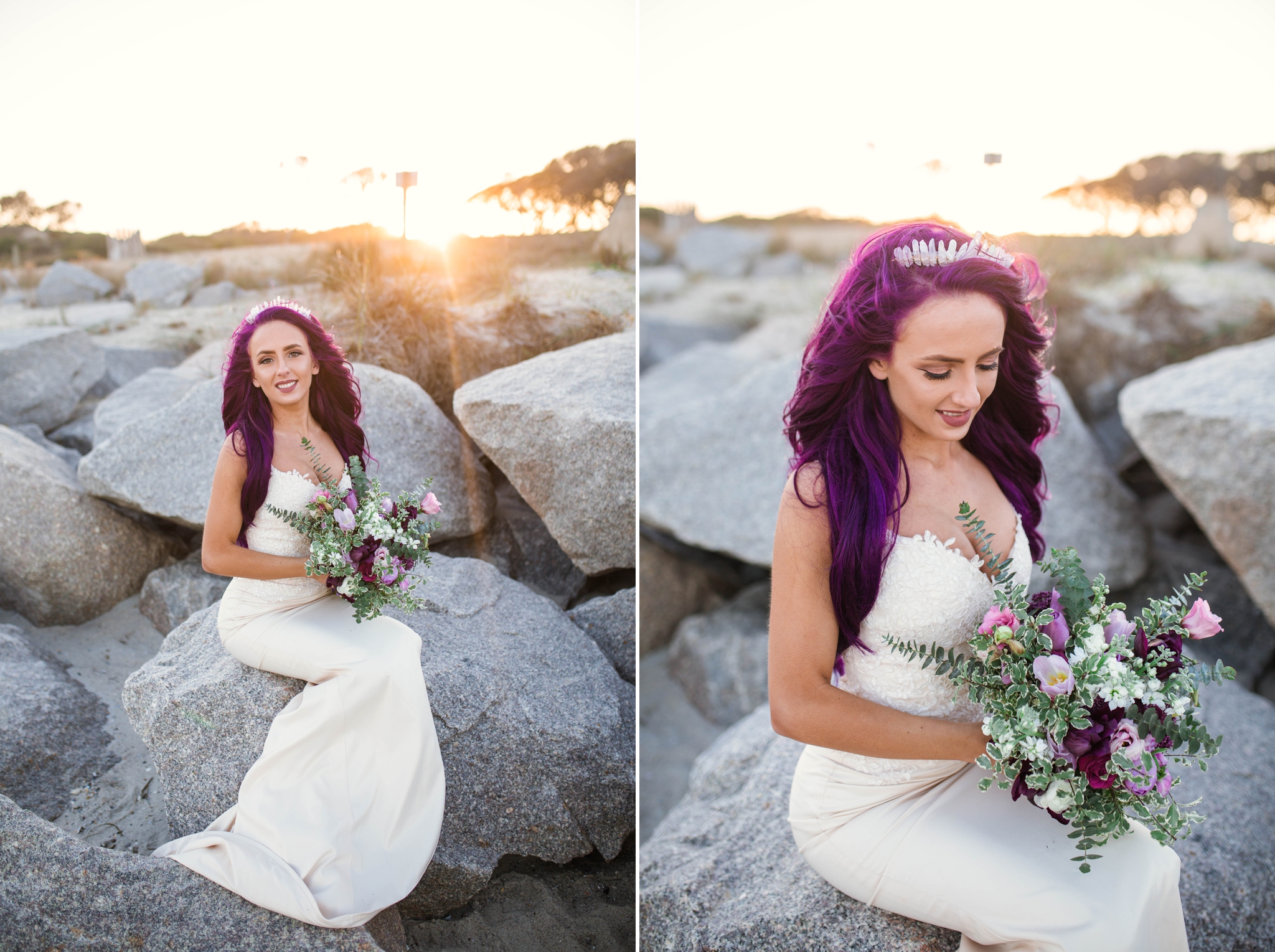 Kure Beach Wilmington North Carolina Wedding Photography - Mermaid inspired - Johanna Dye