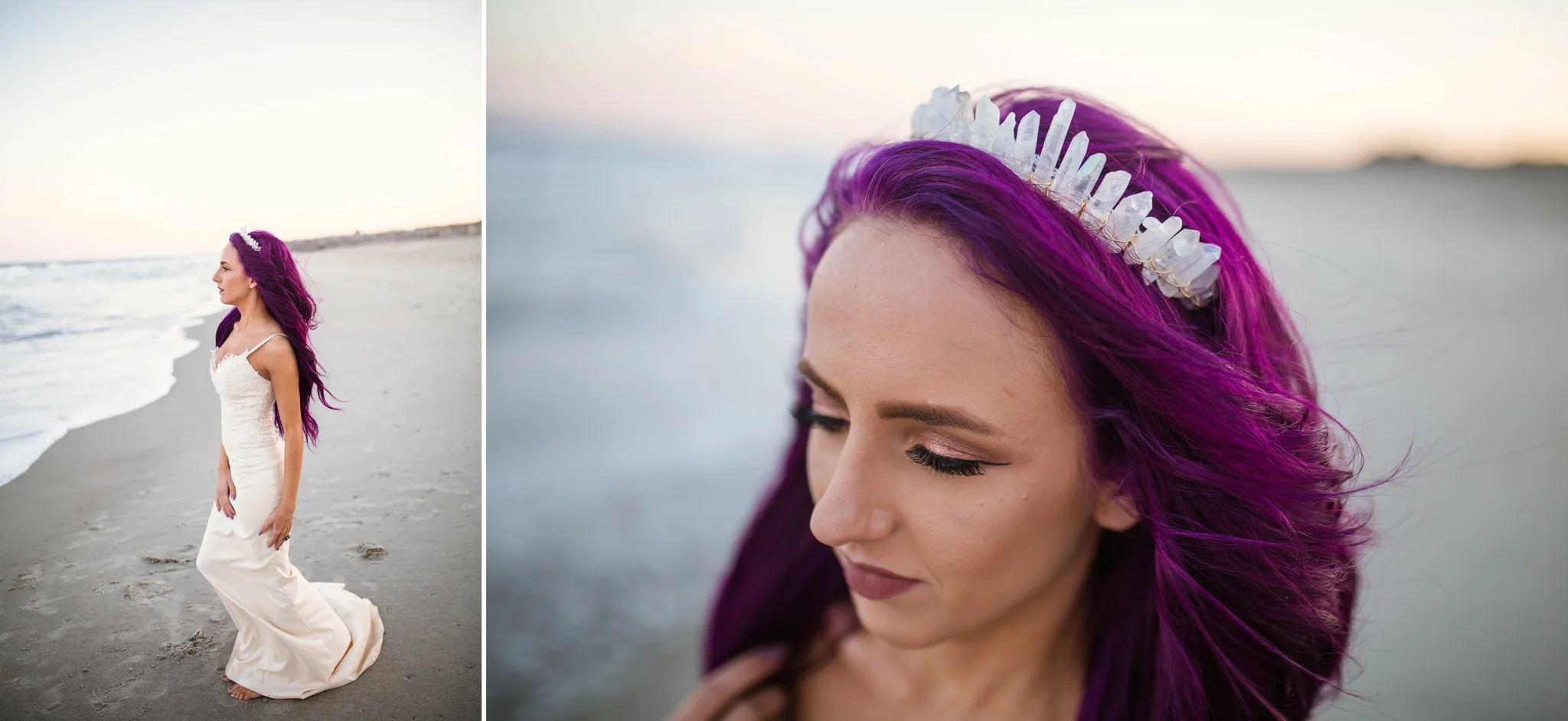 Kure Beach Wilmington North Carolina Wedding Photography - Mermaid inspired - Johanna Dye