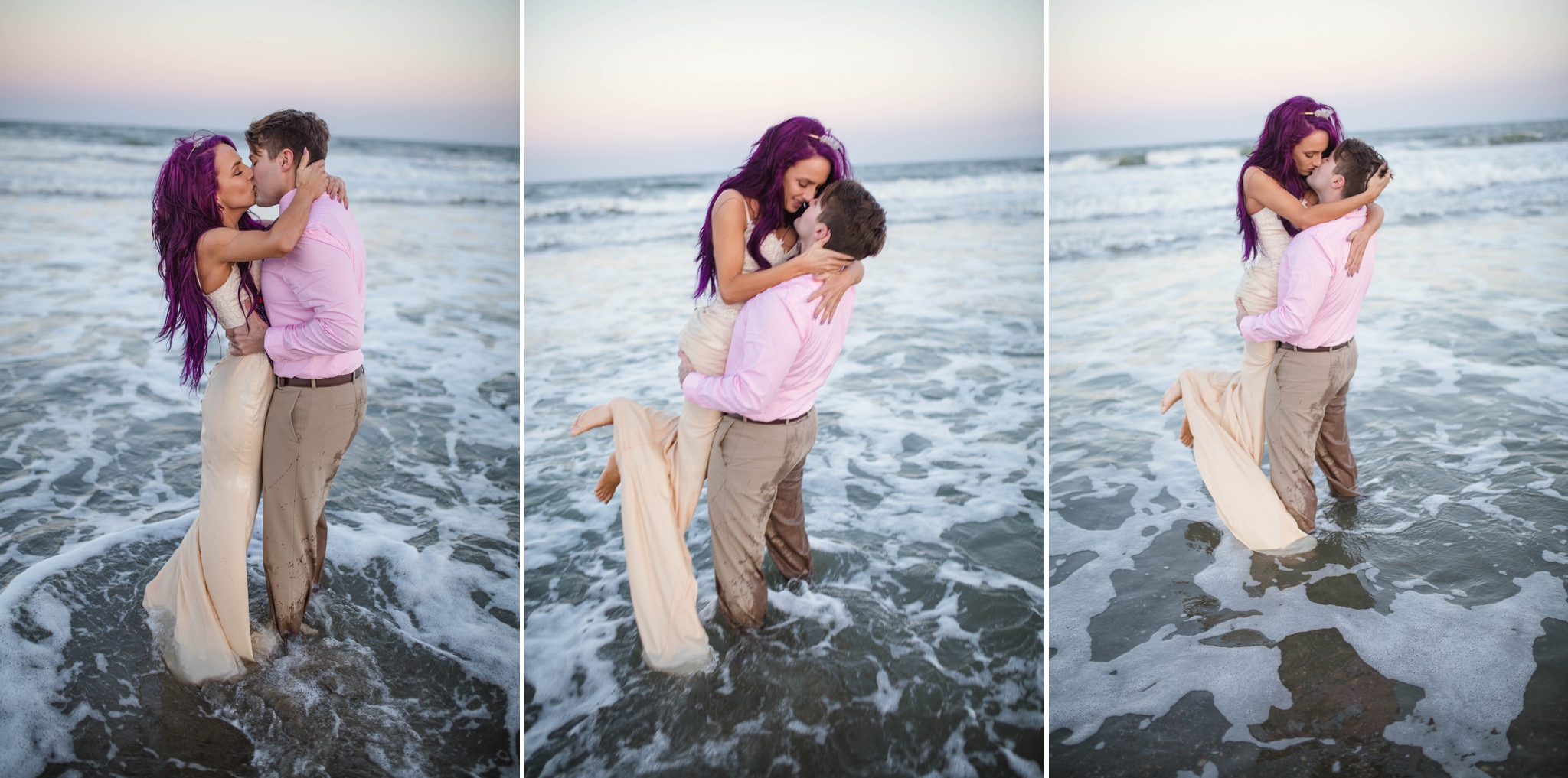 Kure Beach Wilmington North Carolina Wedding Photography - Mermaid inspired - Johanna Dye