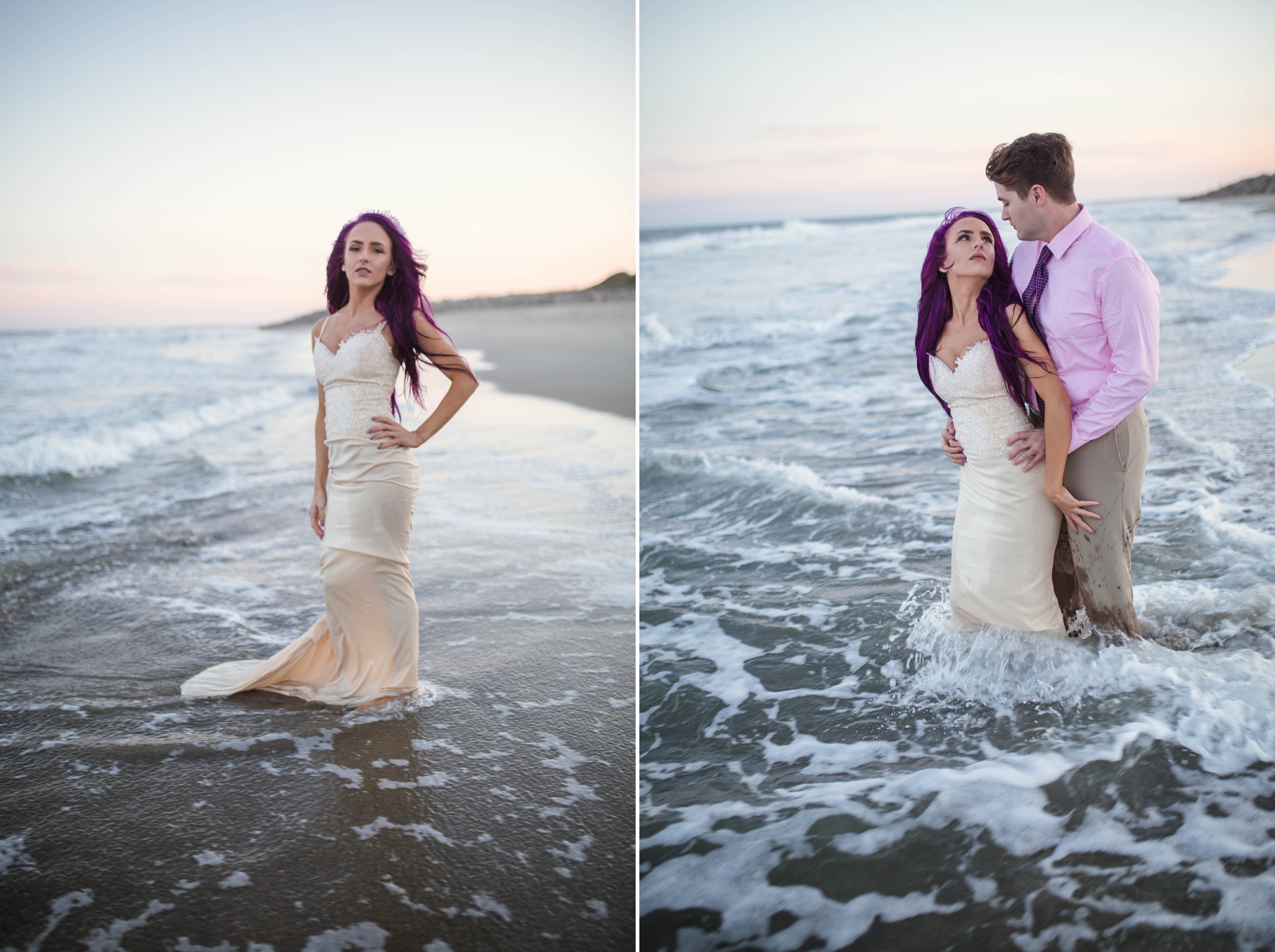 Kure Beach Wilmington North Carolina Wedding Photography - Mermaid inspired - Johanna Dye