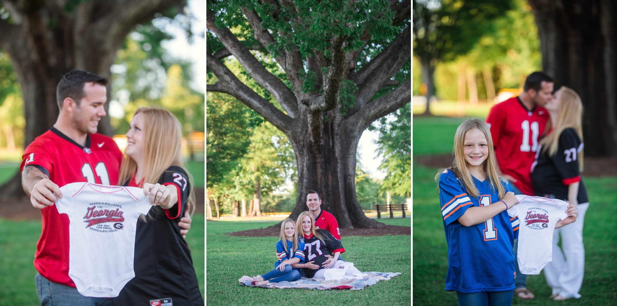 Military Family Maternity Photography Session at the FTCC Rose Garden in Fayetteville, NC - Raleigh North Carolina Photographer - Johanna Dye 
