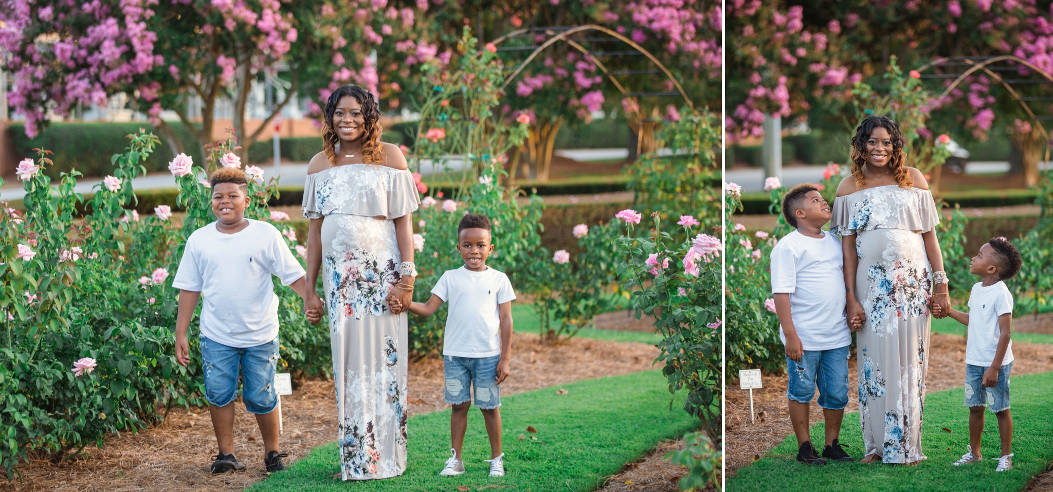 Maternity Photography Session at the FTCC Rose Garden in Fayetteville North Carolina 7.jpg