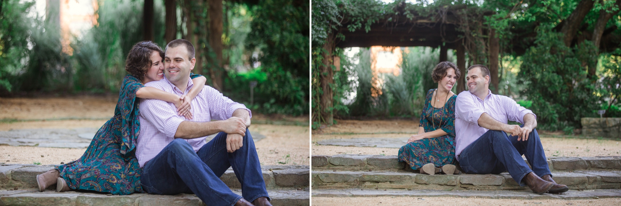 Dani + Adam - Engagement Photography Session at the UNC Chapel Hill Arboretum 