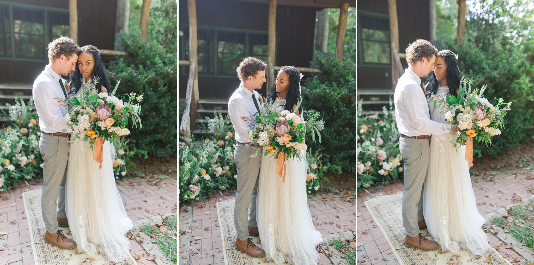 Interracial Wedding Portrait Photography - Asheville Wedding Photographer - Johanna Dye