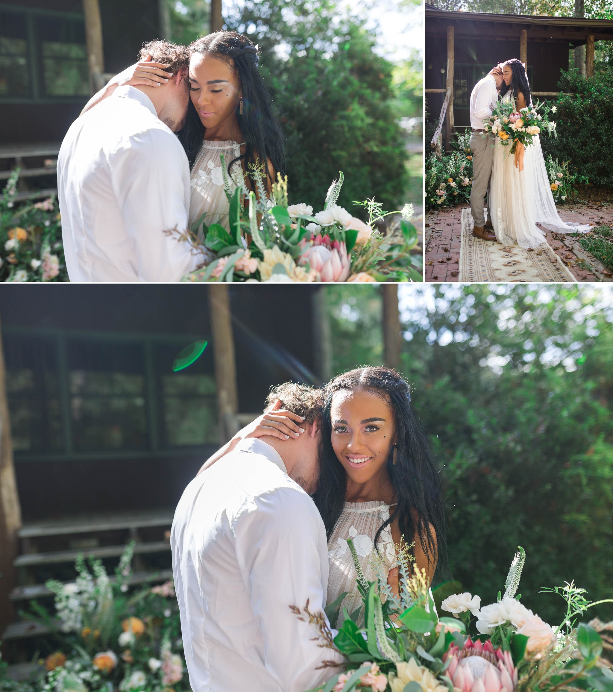 Interracial Wedding Portrait Photography - Asheville Wedding Photographer - Johanna Dye