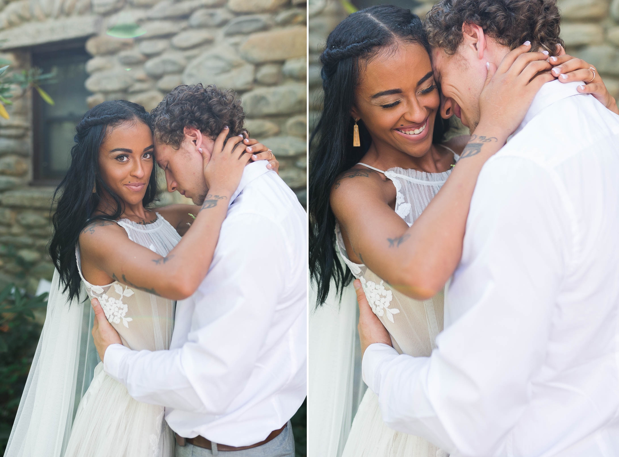 Interracial Wedding Portrait Photography - Asheville Wedding Photographer - Johanna Dye