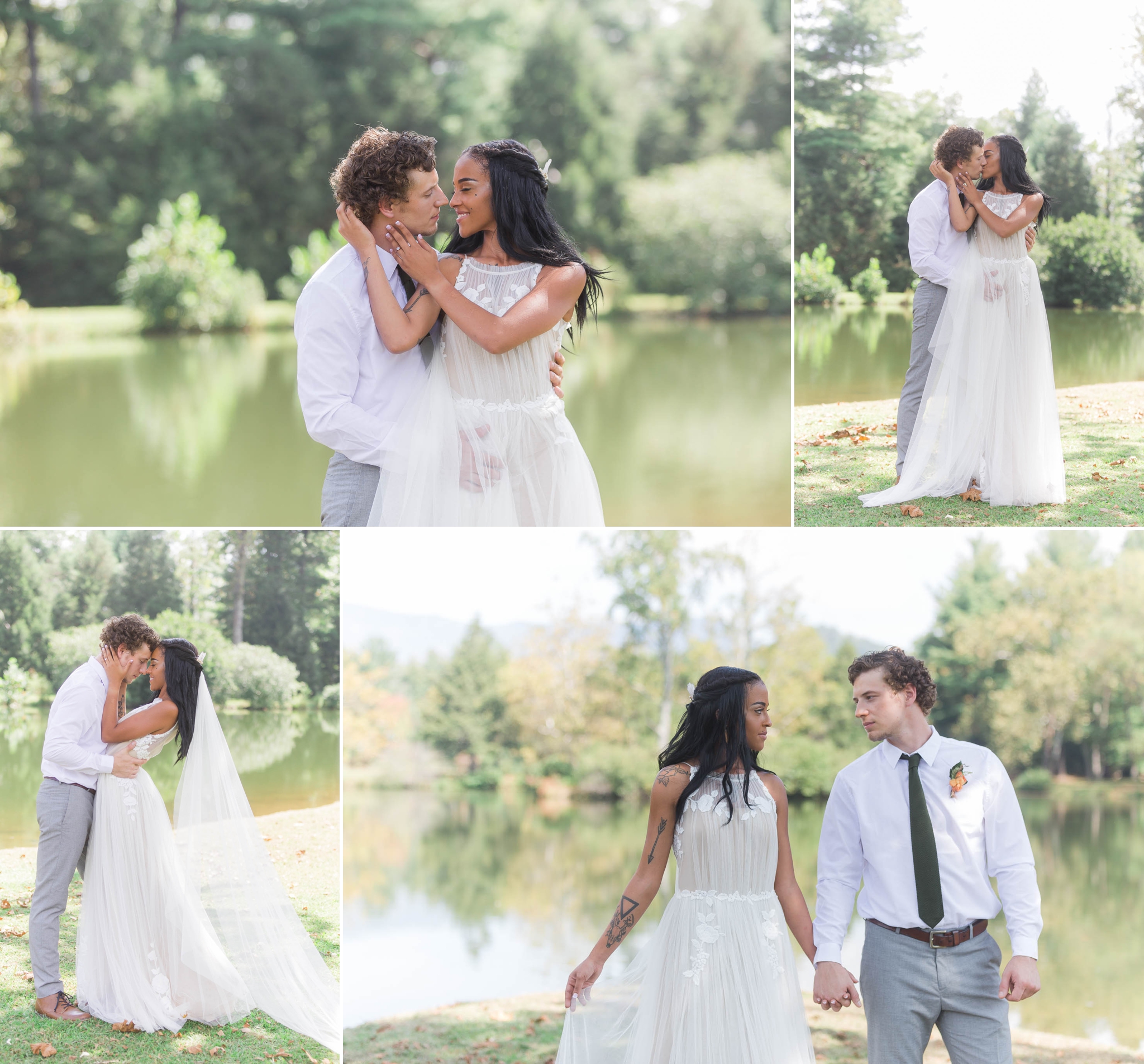Interracial Wedding Portrait Photography - Asheville Wedding Photographer - Johanna Dye