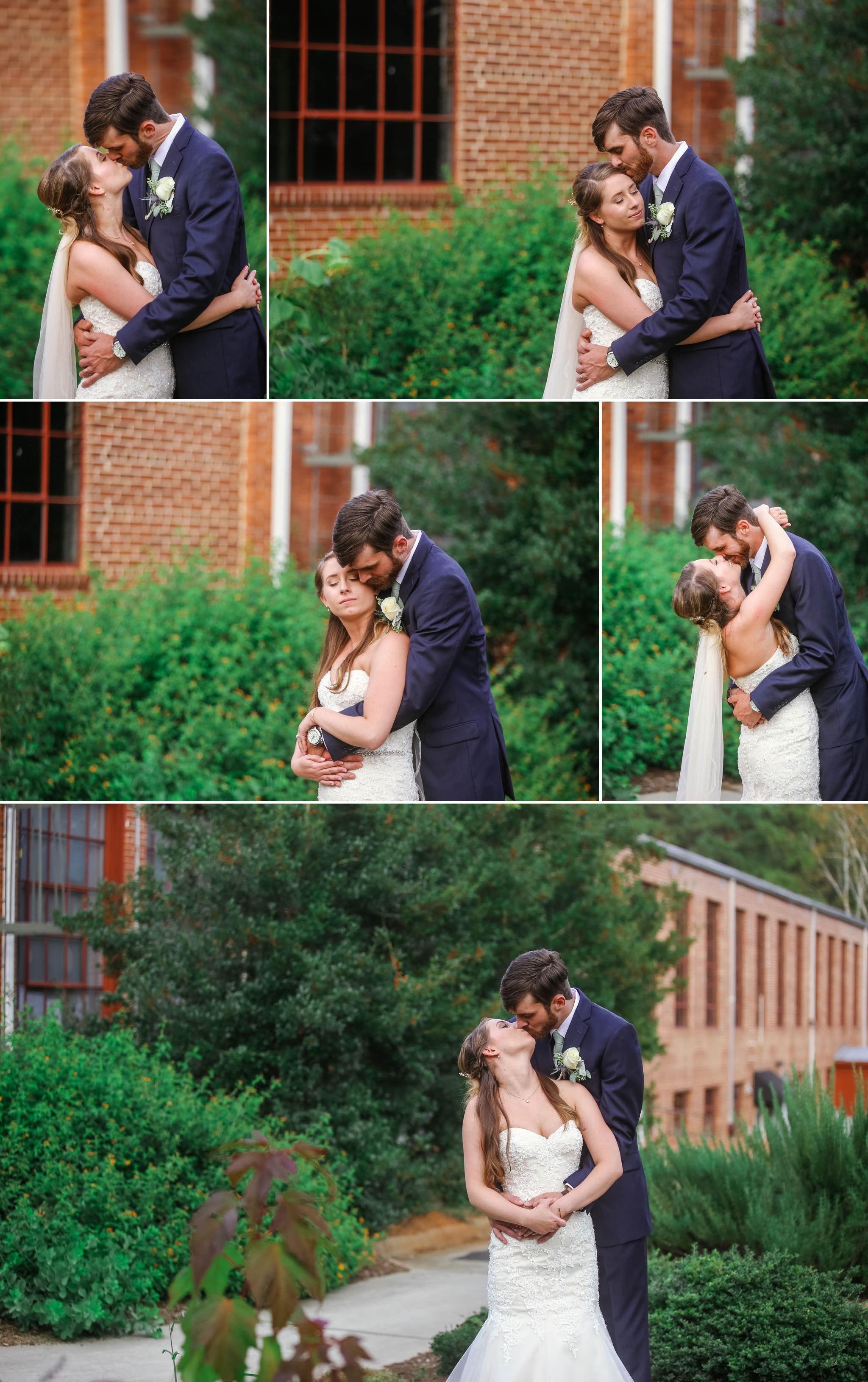 Outdoor Bride and Groom Portraits at Chatham Mills in Pittsboro North Carolina Wedding Photography - Johanna Dye - Meredith and Brandon
