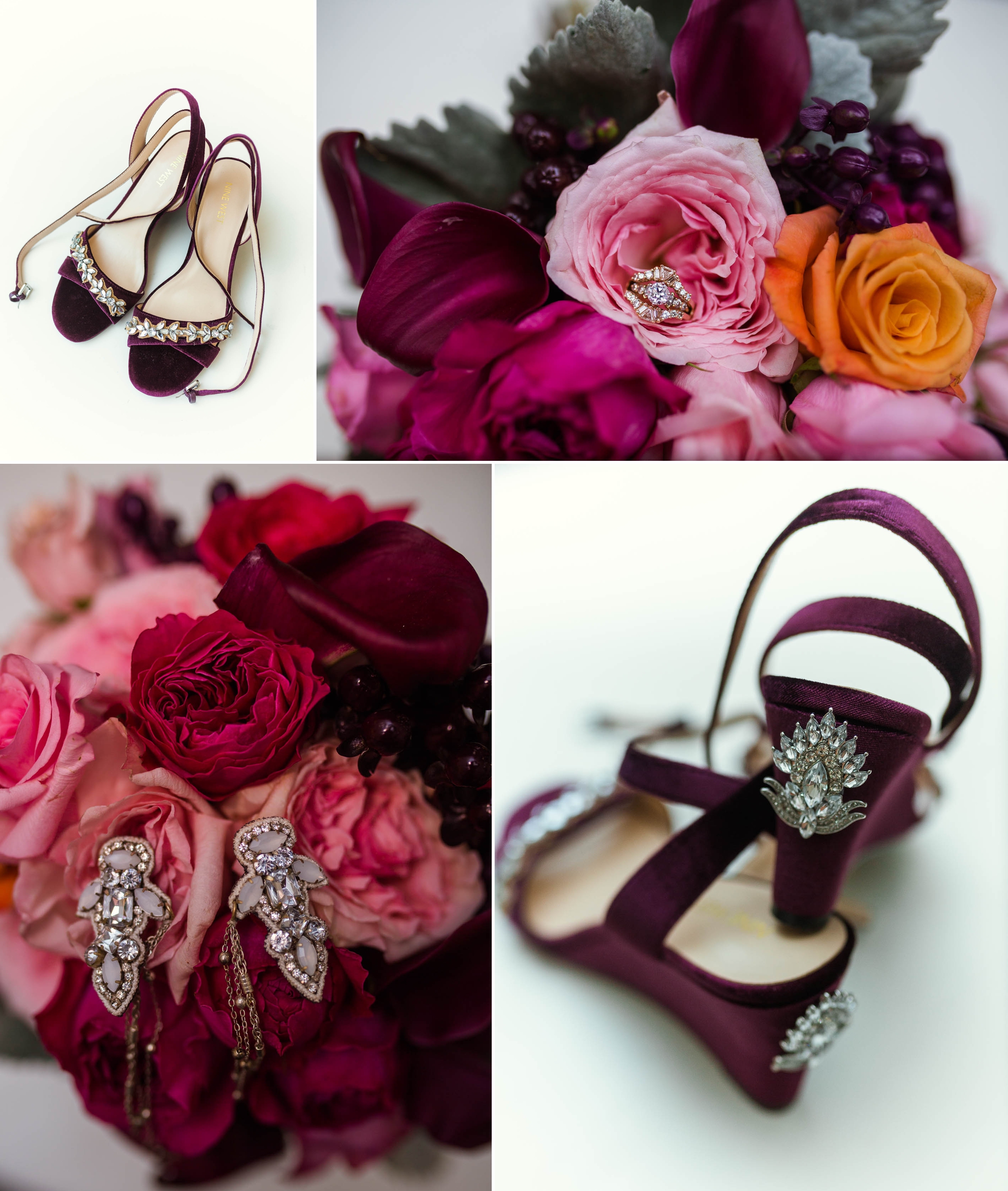 Bridal Details, Engagement Ring and Shoes - Brittany + Jonathan - Raleigh North Carolina Wedding Photographer