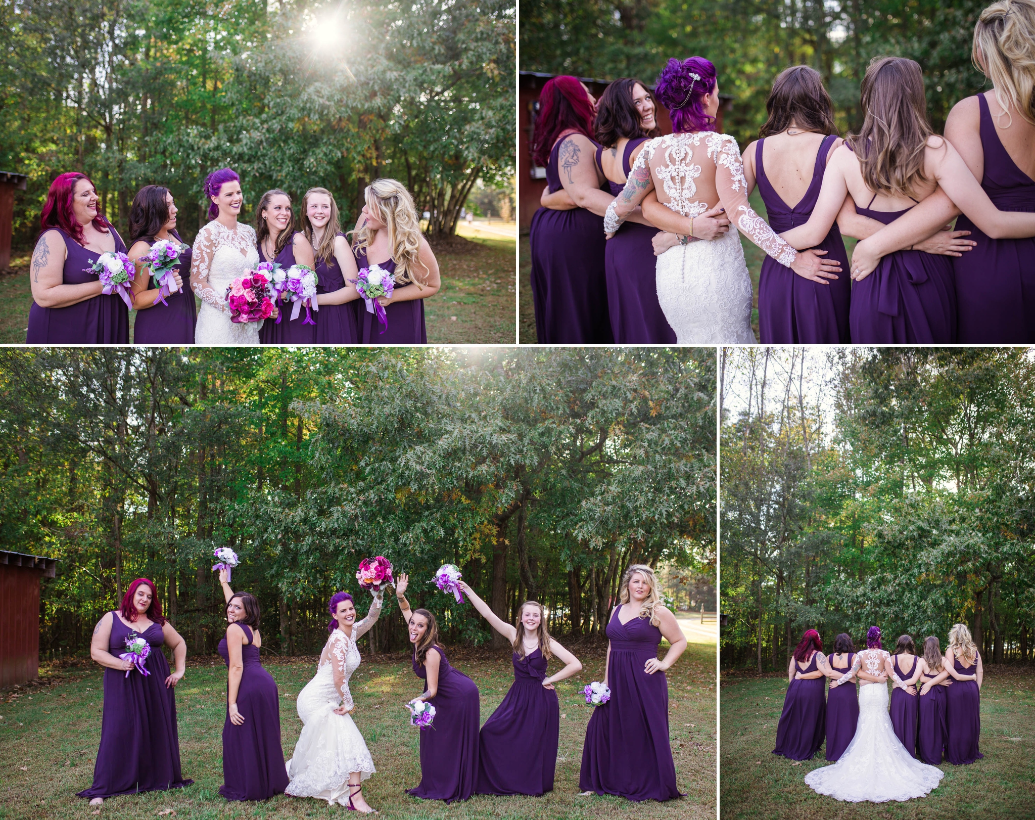 Bridesmaids Portraits - Brittany + Jonathan - Raleigh North Carolina Wedding Photographer