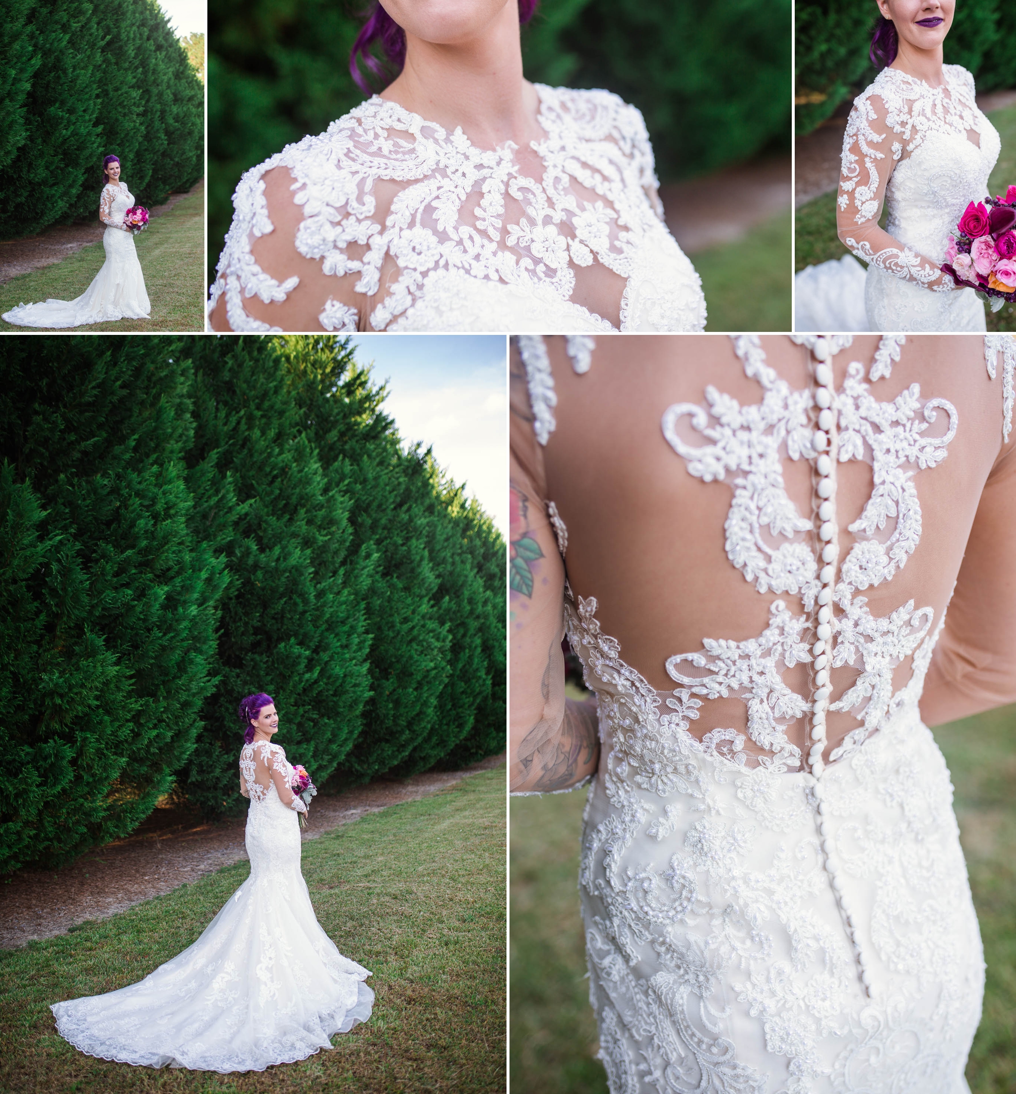 Bride and Groom Portraits - Brittany + Jonathan - Raleigh North Carolina Wedding Photographer
