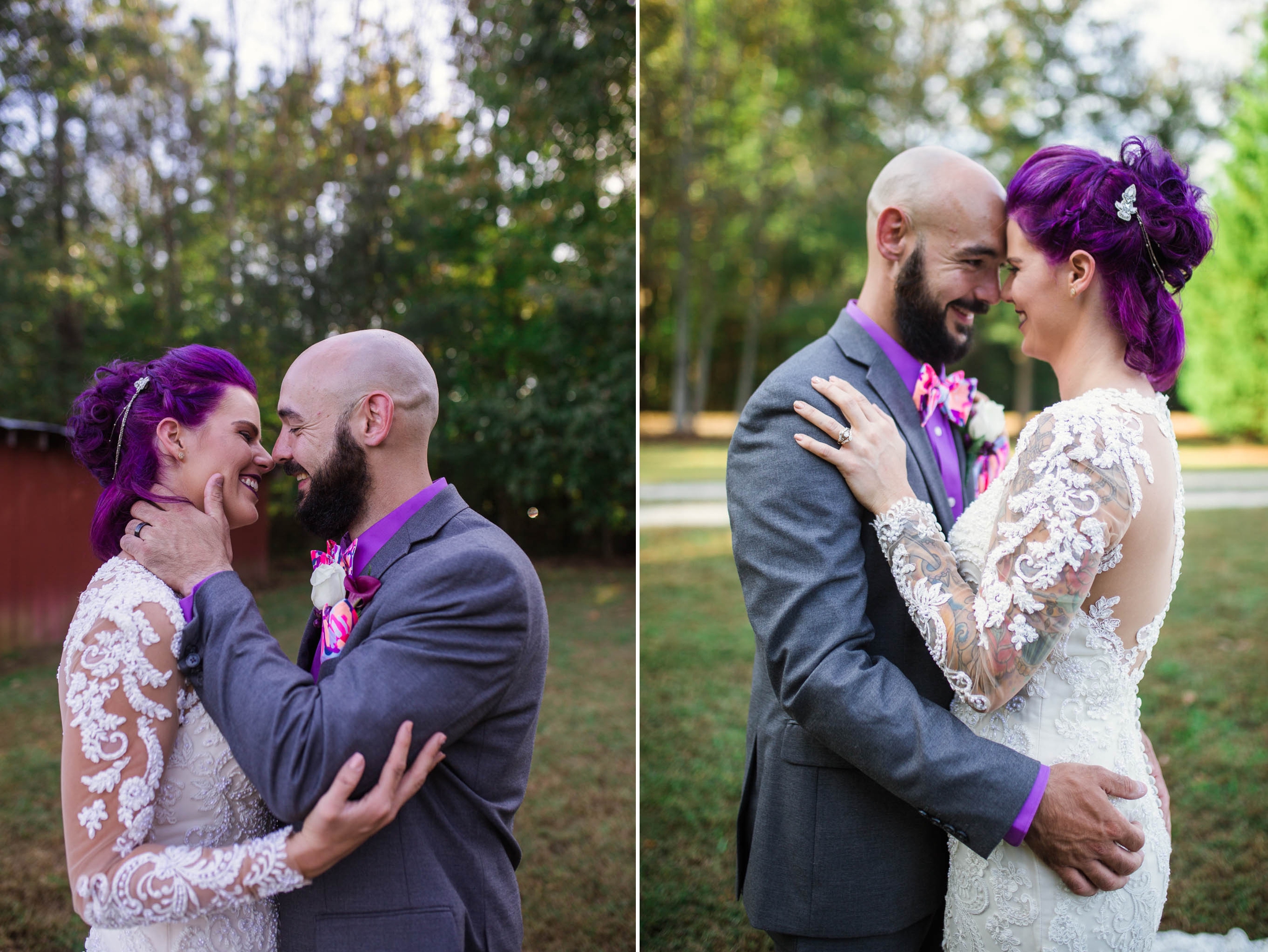 Bride and Groom Portraits - Brittany + Jonathan - Raleigh North Carolina Wedding Photographer