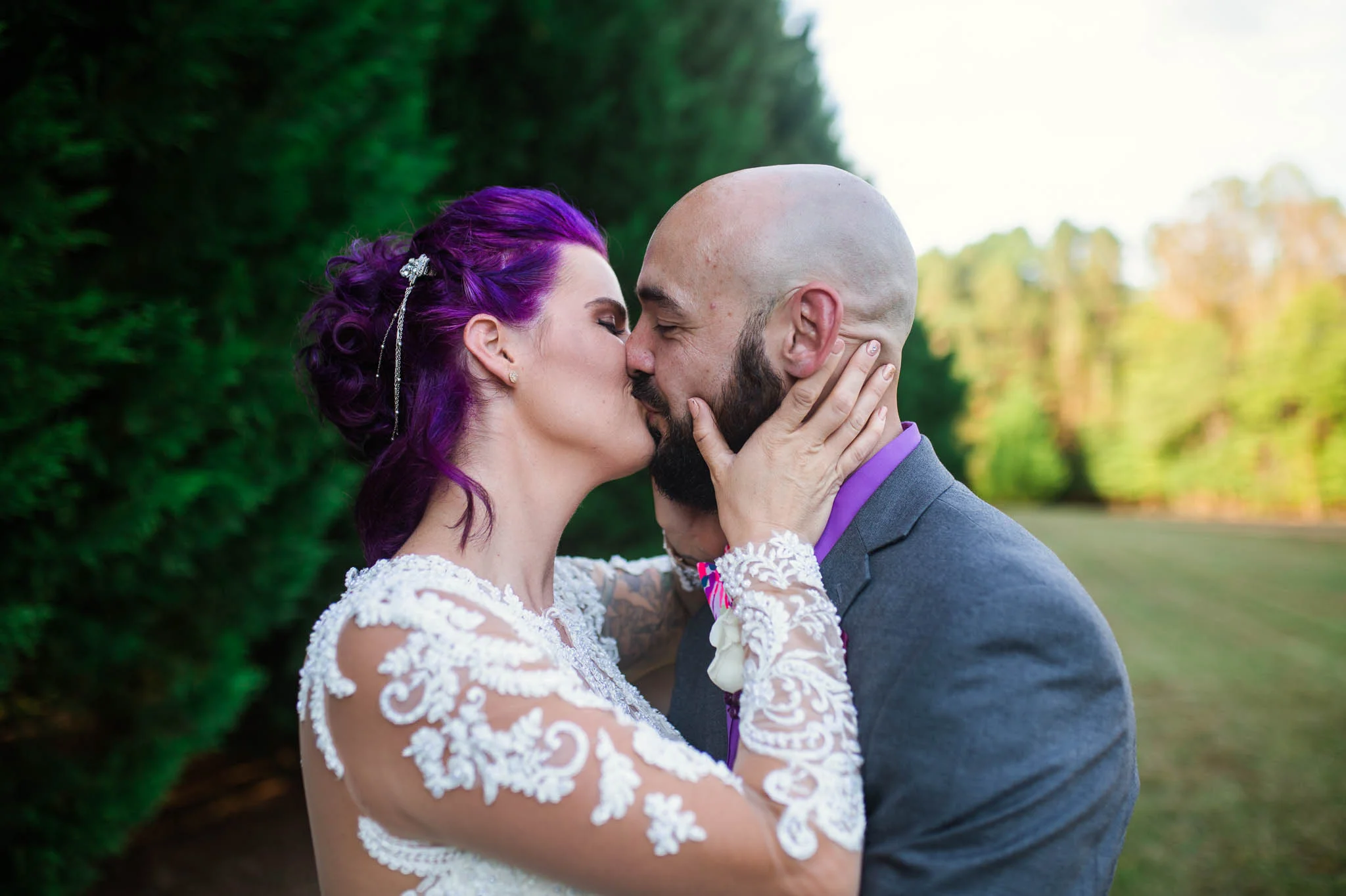 Brittany + Jonathan - Outdoor Wedding Photography in Raleigh, North Carolina