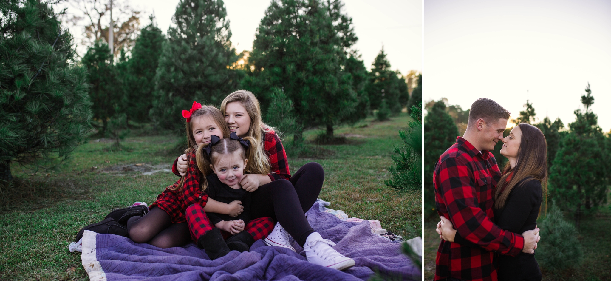 Family Photography at the Christmas Tree Farm in Fayetteville North Carolina