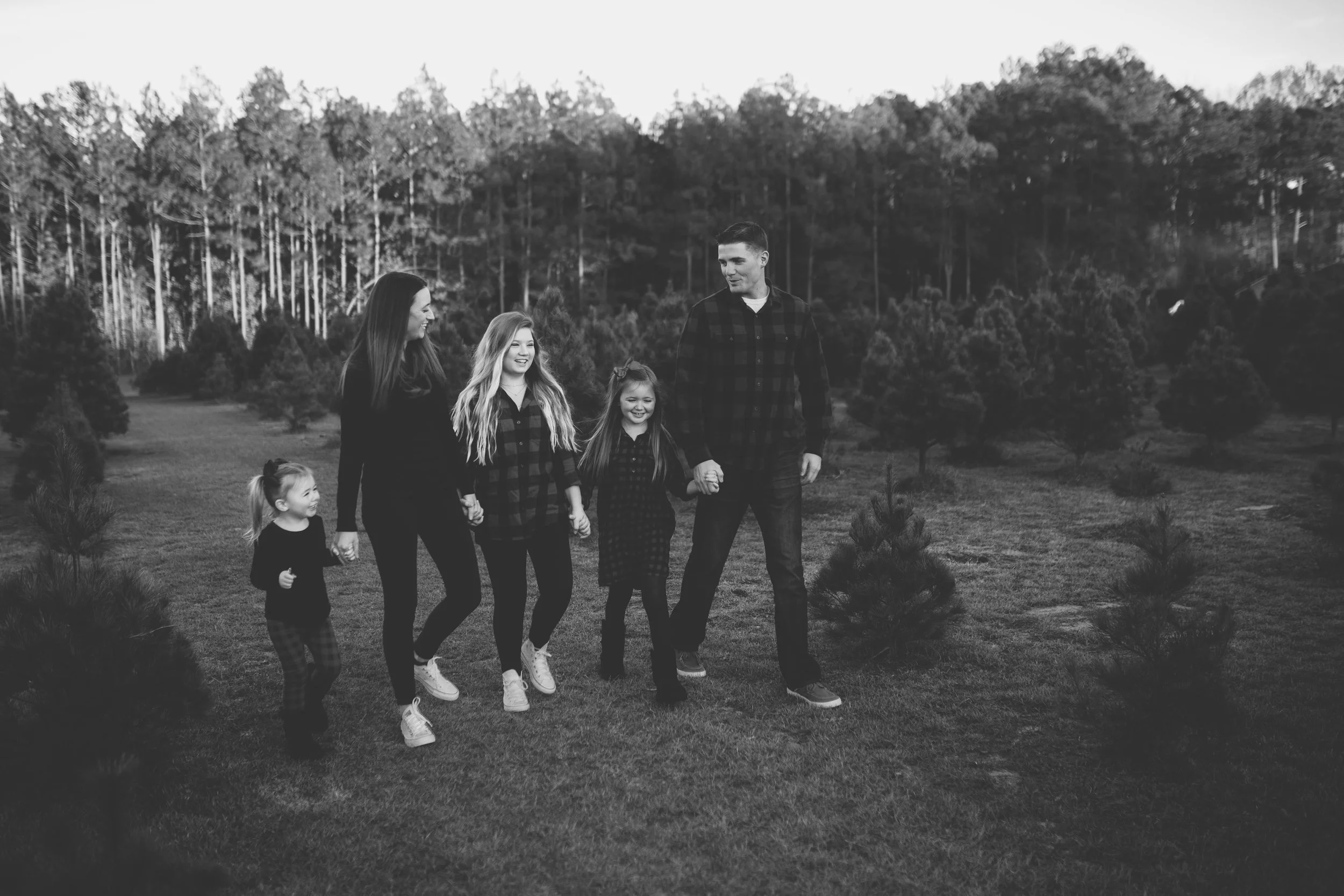 The Wilkins Family - Photography at the Christmas Tree Farm in Fayetteville, North Carolina