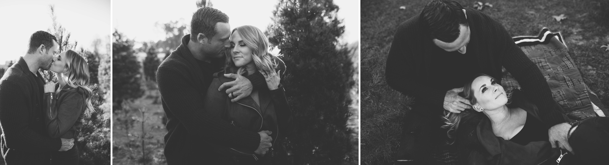 Couples Photography Session at the Christmas Tree Farm - Fayetteville North Carolina Engagement Photographer