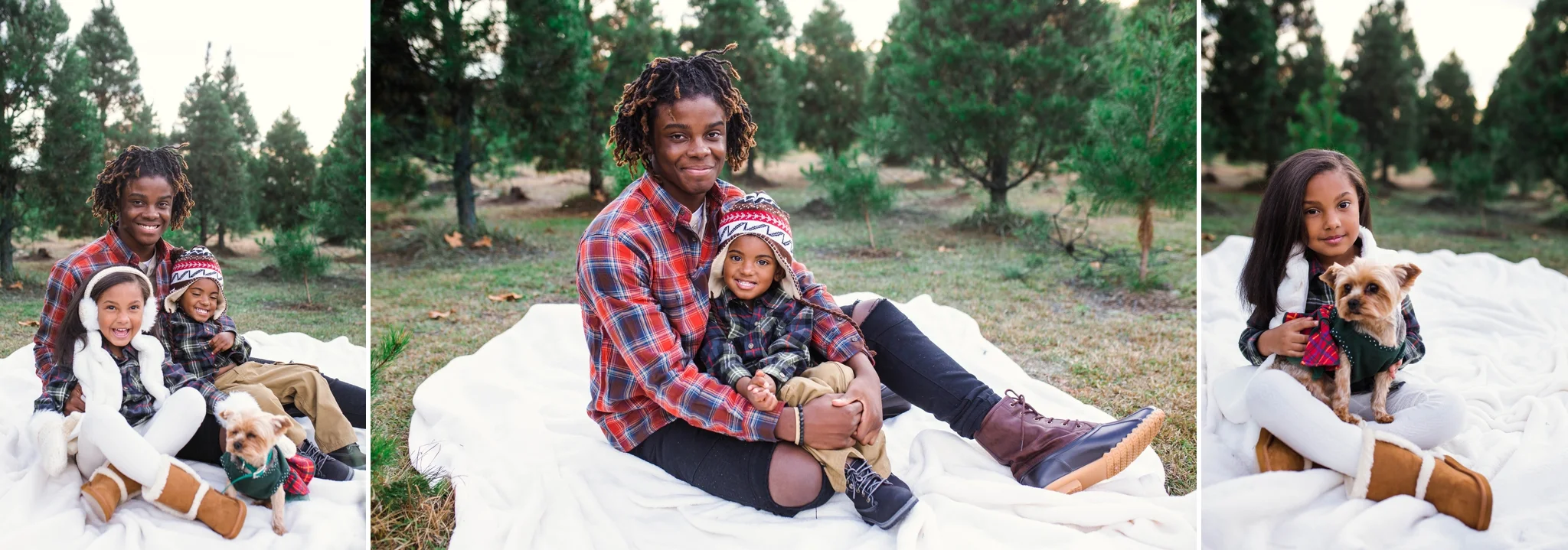 Family Photographer in Fayetteville North Carolina at the B&D CHristmas Tree Farm
