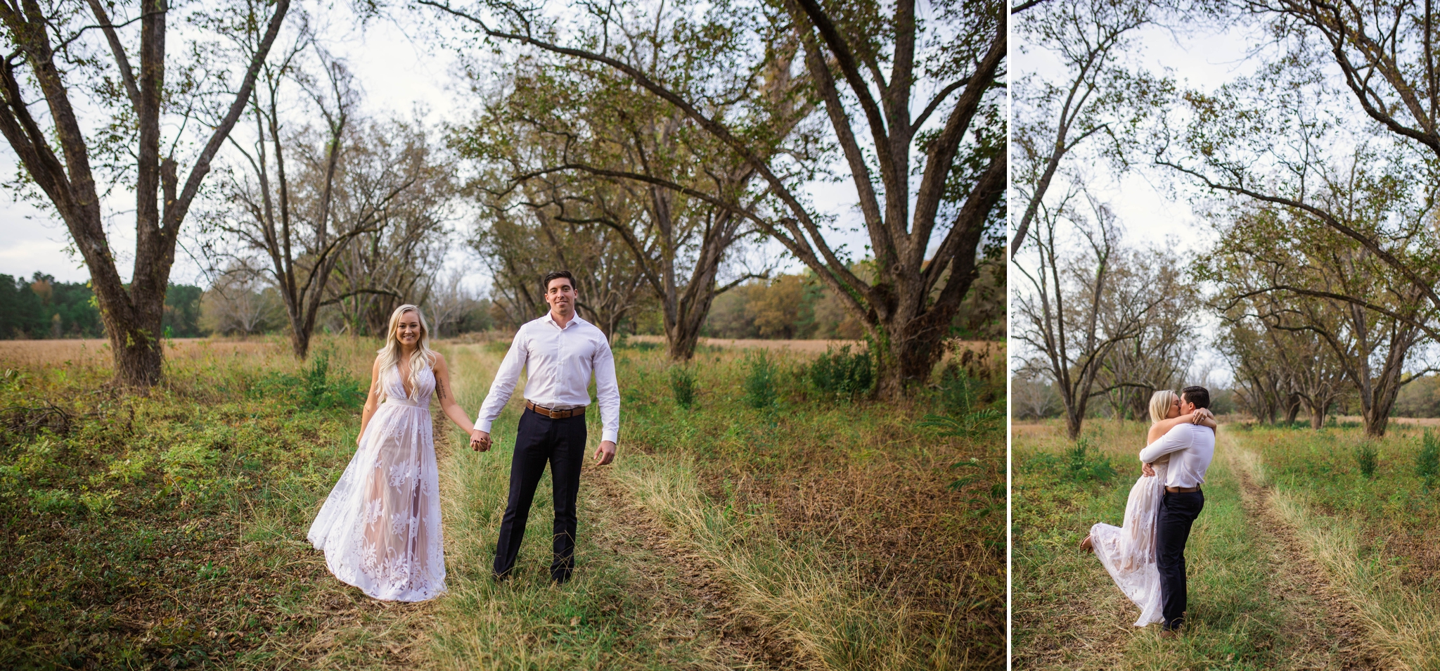 Couples photography in a Cornfield - Fayetteville North Carolina Engagement Photographer