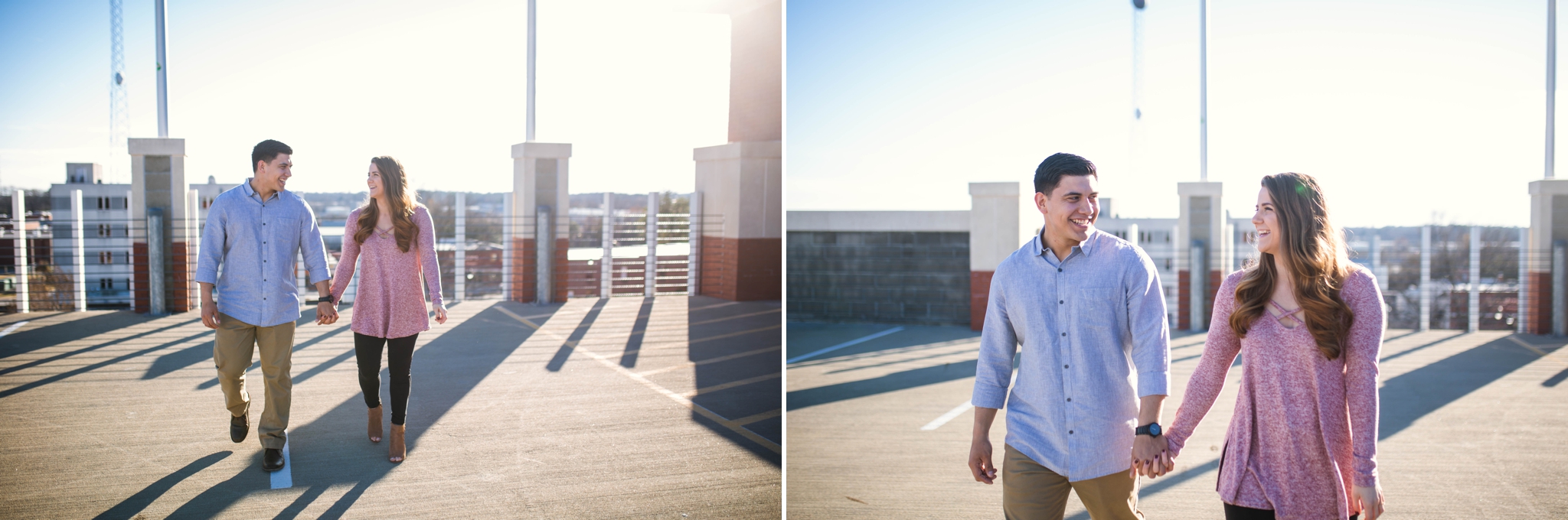 Jessica + Brandon - Engagement Photography in Downtown Fayetteville North Carolina