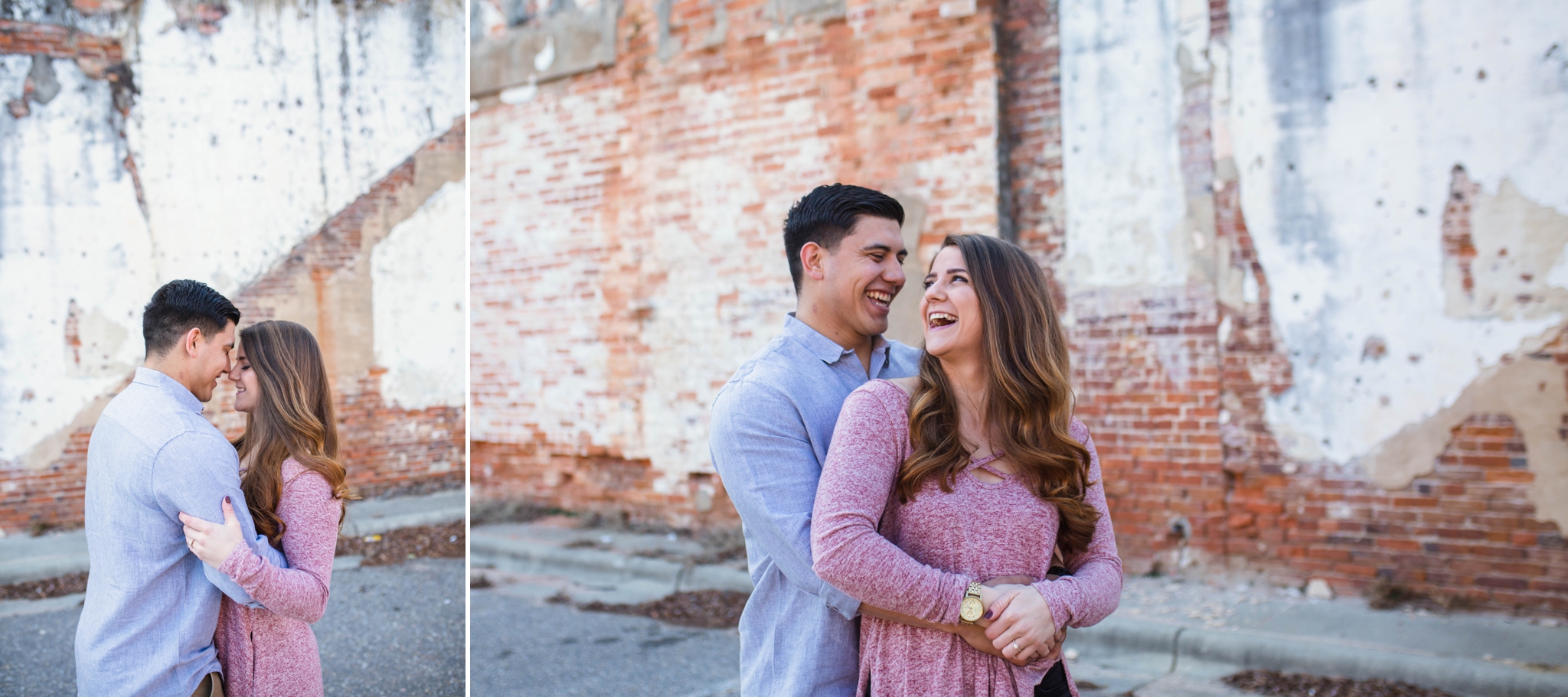 Jessica + Brandon - Engagement Photography in Downtown Fayetteville North Carolina