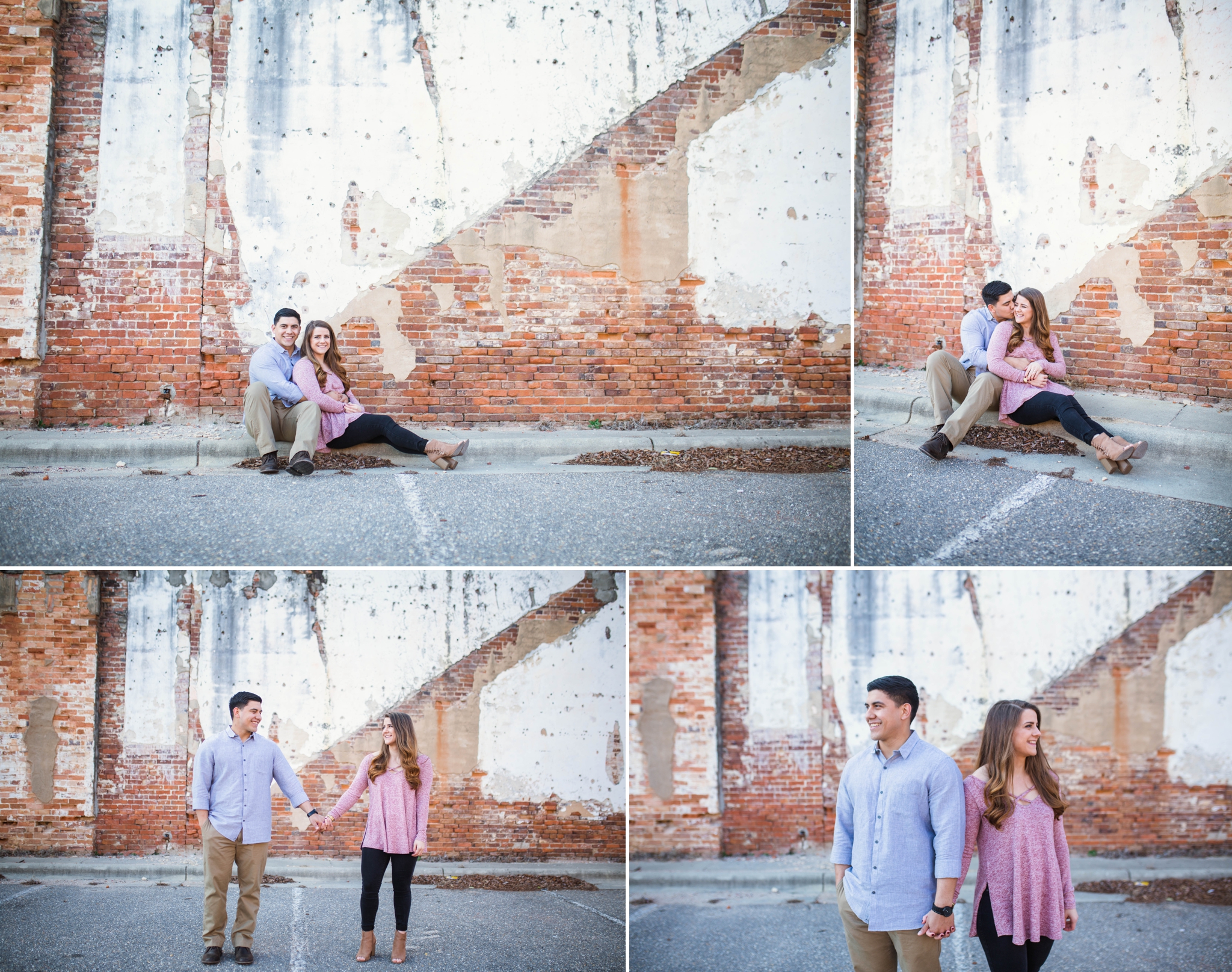 Jessica + Brandon - Engagement Photography in Downtown Fayetteville North Carolina