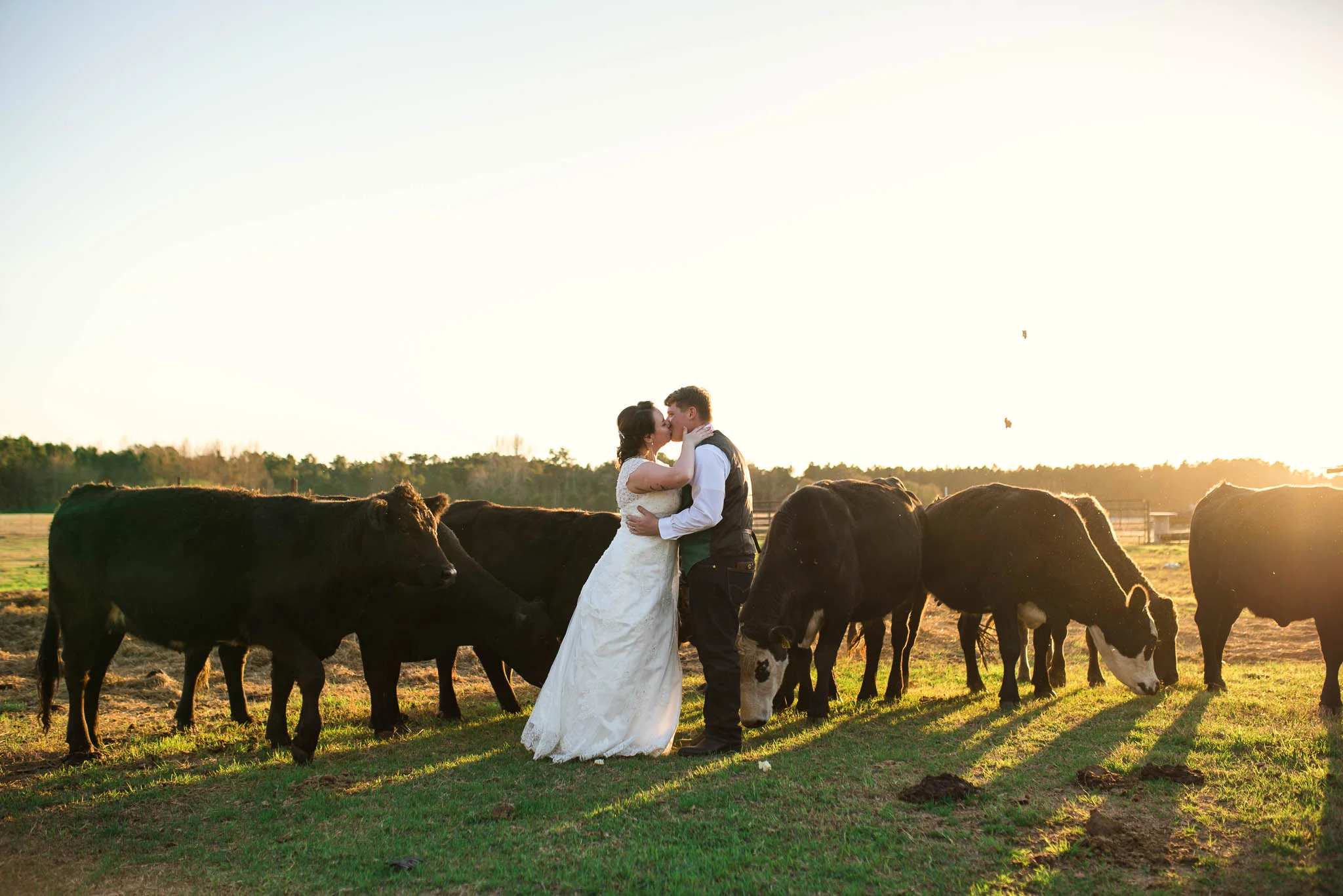 Sidney + Brandon - Wedding at Gigi's Vintiques at Thompson Farm in St Pauls North Carolina 