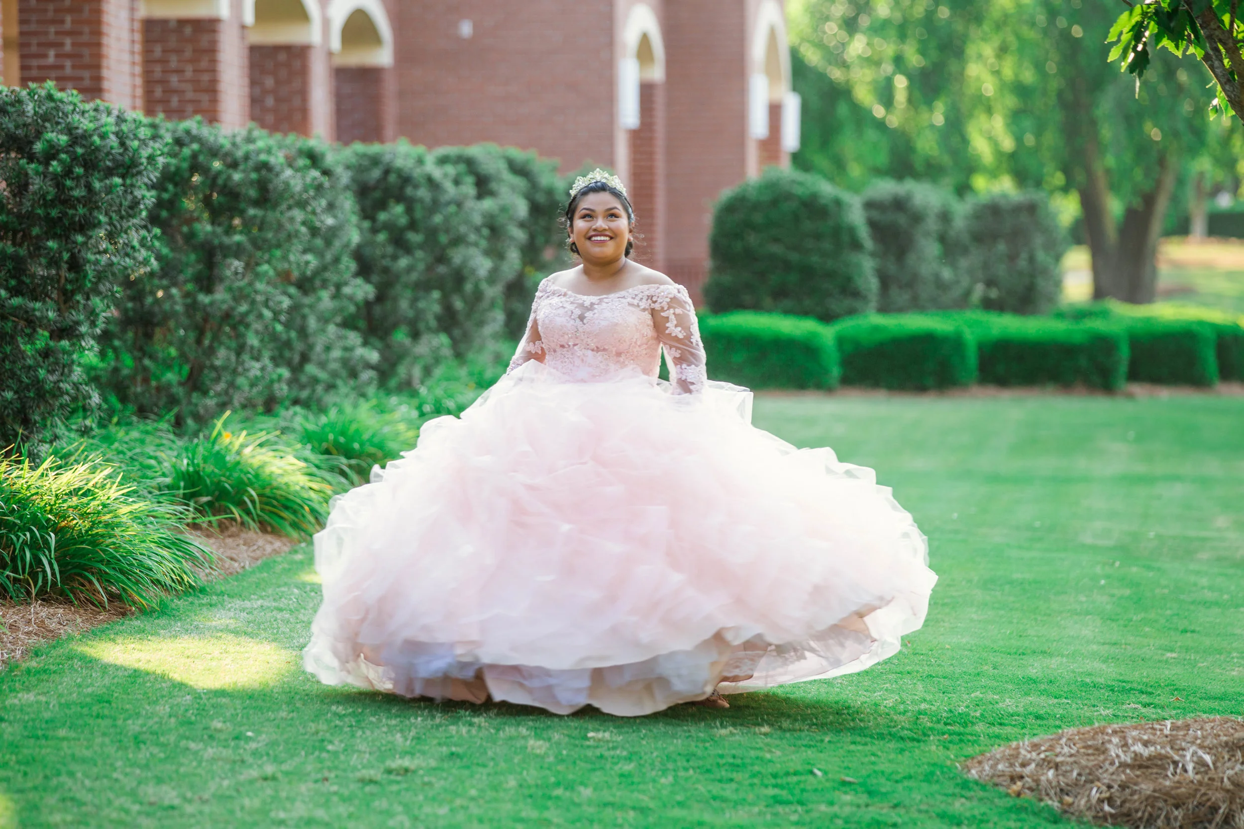Sweet 16 Photography Session at the FTCC Rose Garden - Fayetteville NC Photographer