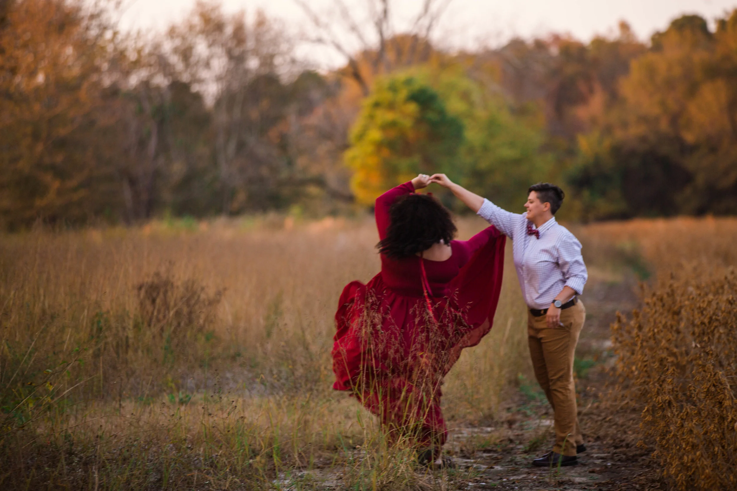 Mercedes + Nicole - Engagement Photography Session in Fayetteville, North Carolina